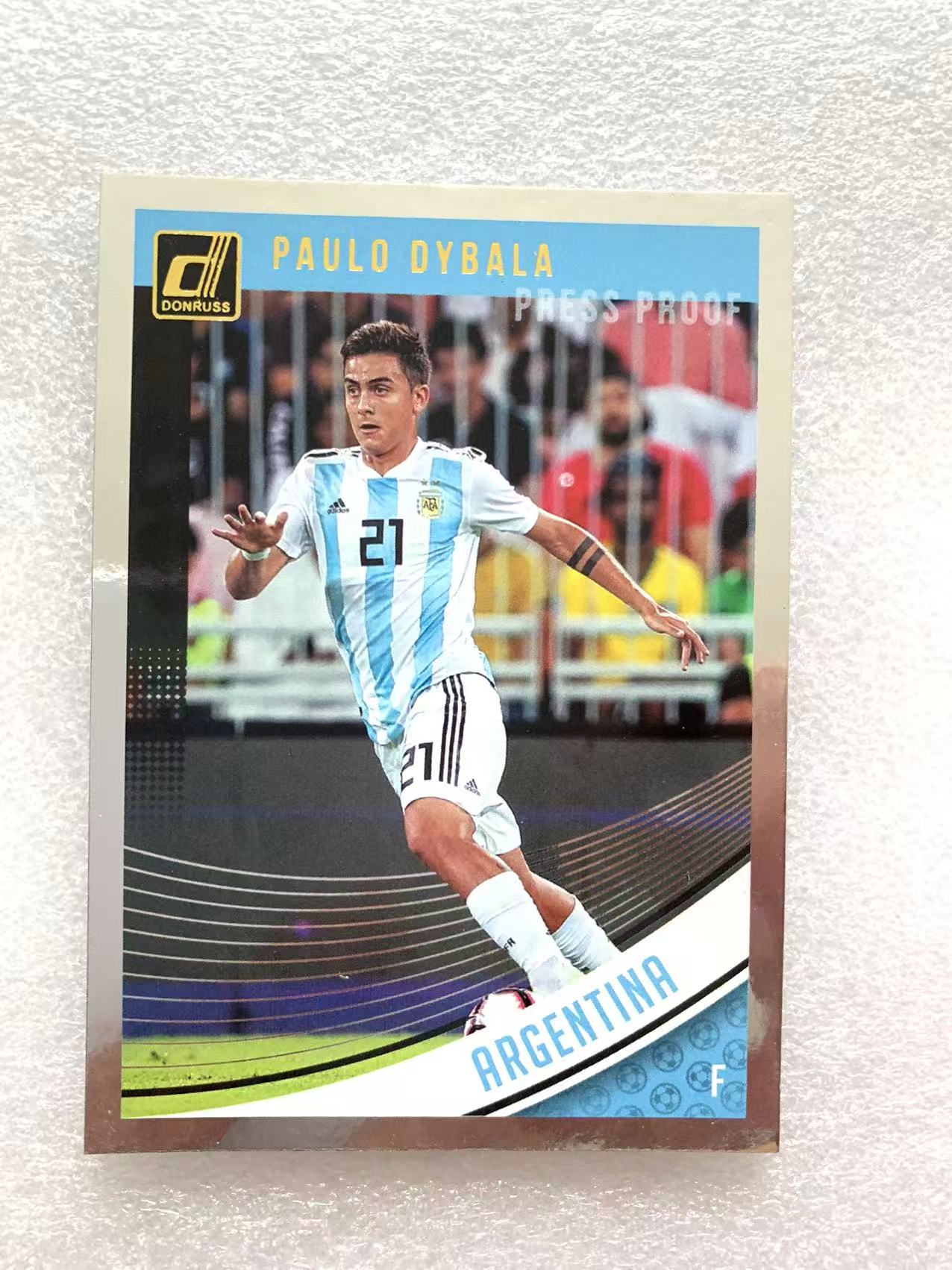 2018-19 Panini Donruss Paulo Dybala 阿根廷 保罗 迪巴拉 尤文 罗马 杜蕾斯 银折 折射