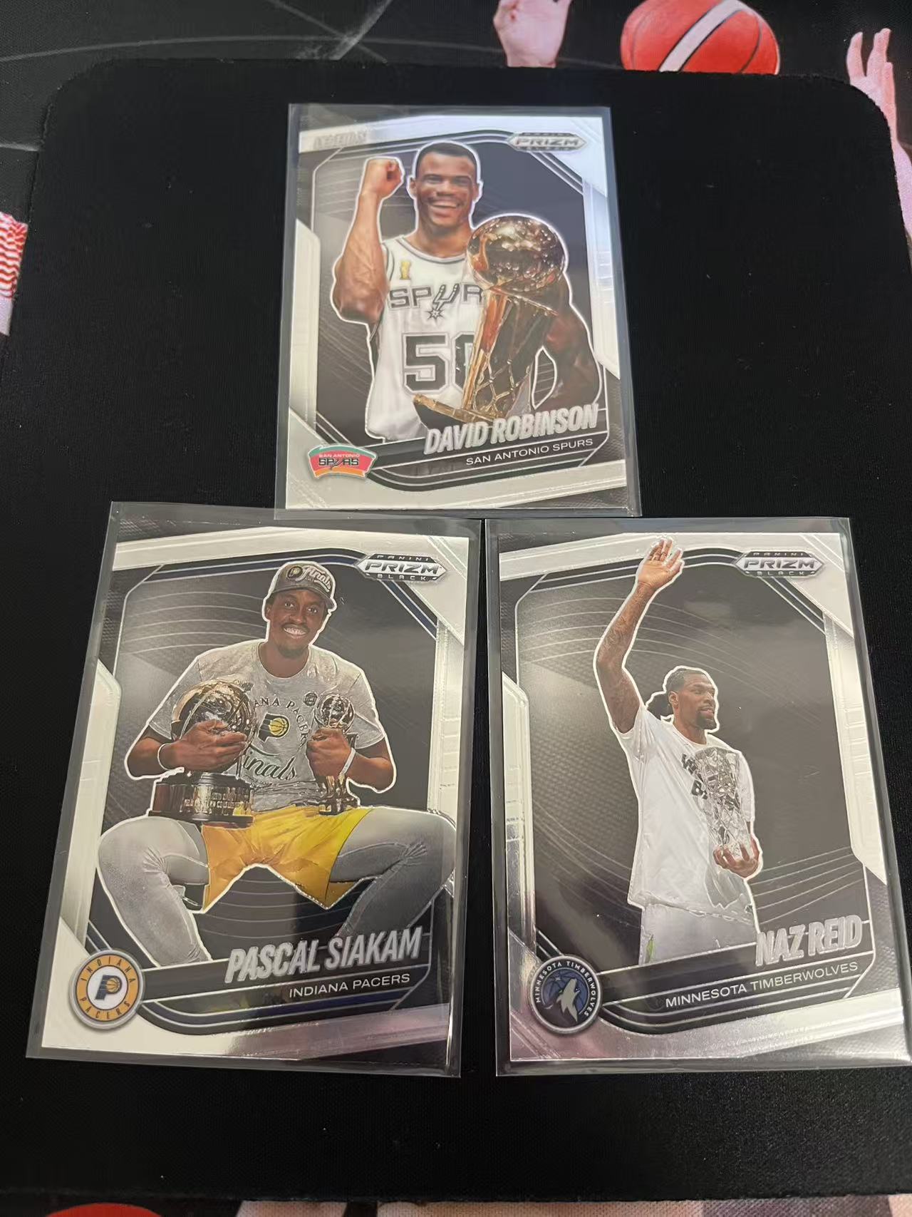 2024-25 Panini Prizm Black 3张打包 PZ 大卫 罗宾逊 西亚卡姆 里德 捧杯 打包不保卡品
