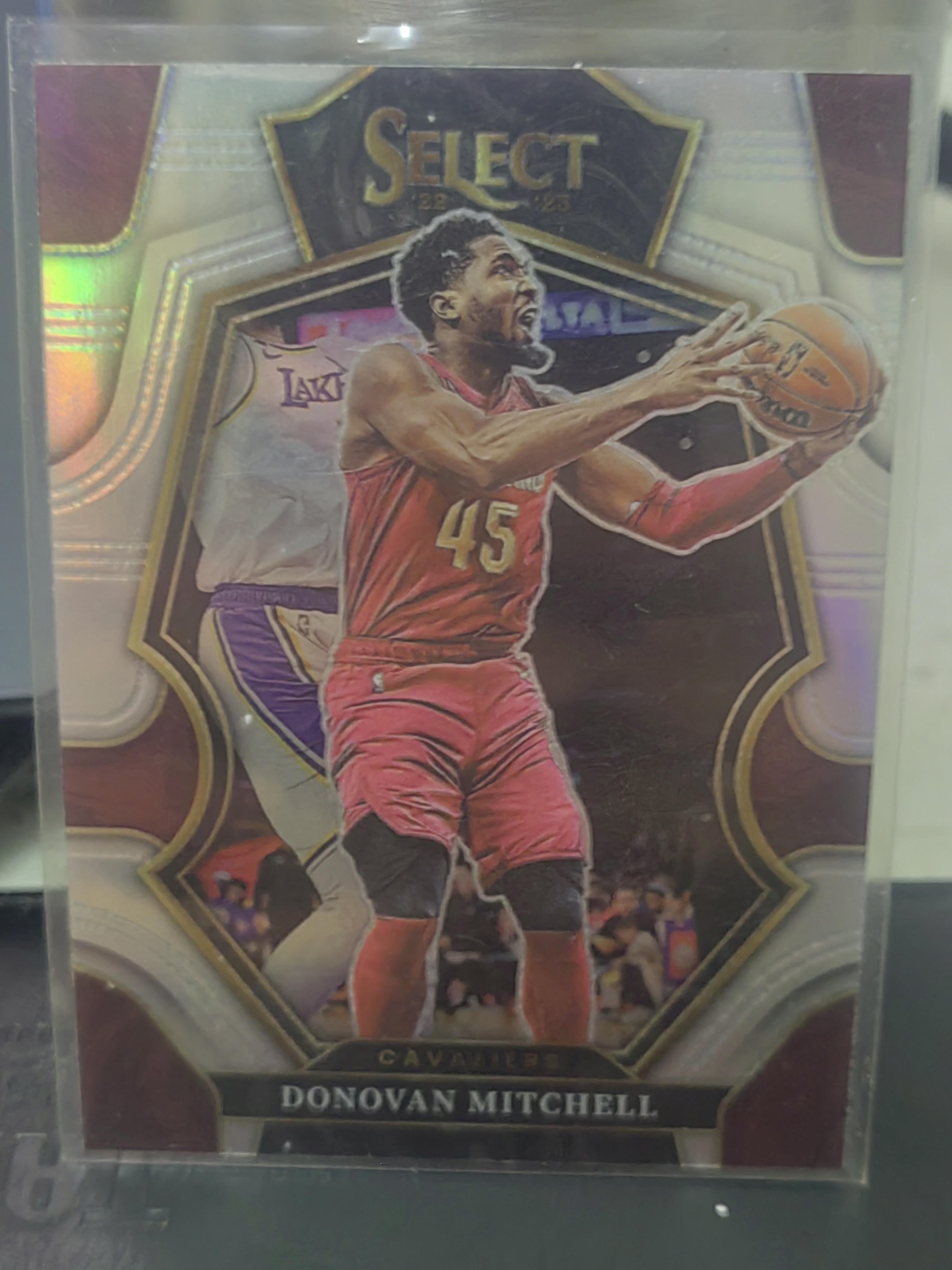 2022-23 Panini Select Donovan Mitchell Select 银折 多诺万 米切尔 骑士 篮 白边白角 不保卡品 卡品如图