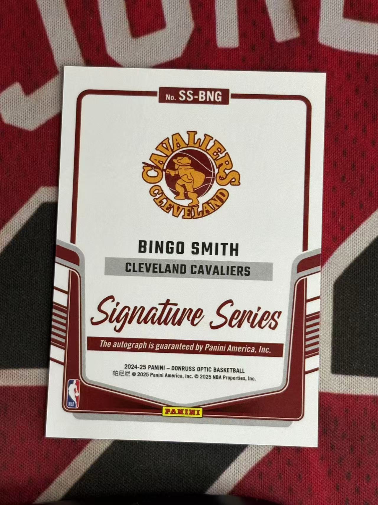 2024-25 PANINI DONRUSS OPTIC 杜蕾斯系列 Bingo Smith 骑士名宿 宾格史密斯 签字卡 SS签【烂臭嘴拍卖】