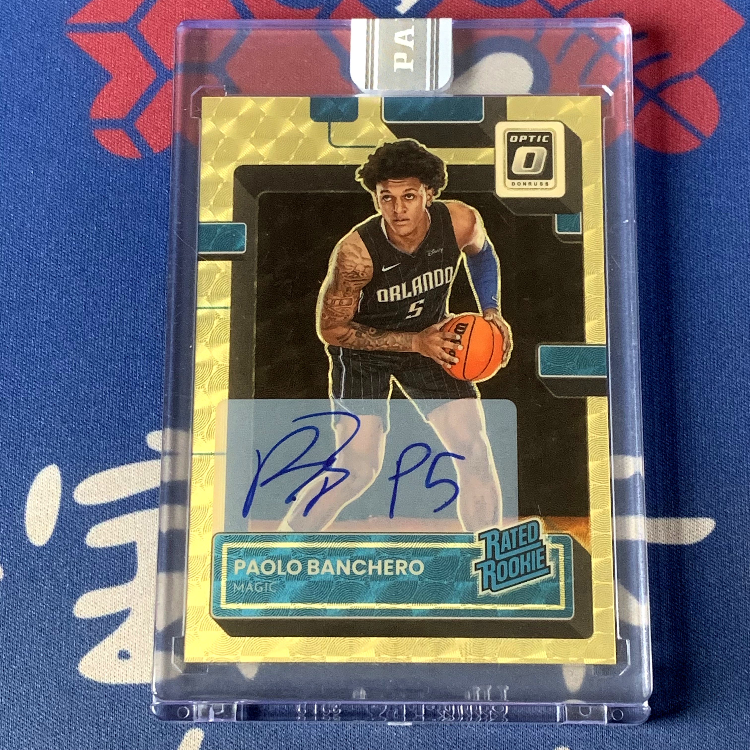 2022-23 Panini Donruss Paolo Banchero 【海寶】杜蕾斯optic 魔術(shù) 新秀RC 保羅班切羅 班凱羅 1/1編 1of1 一編一 爆金折 白盒 簽字卡 卡簽 原封磚