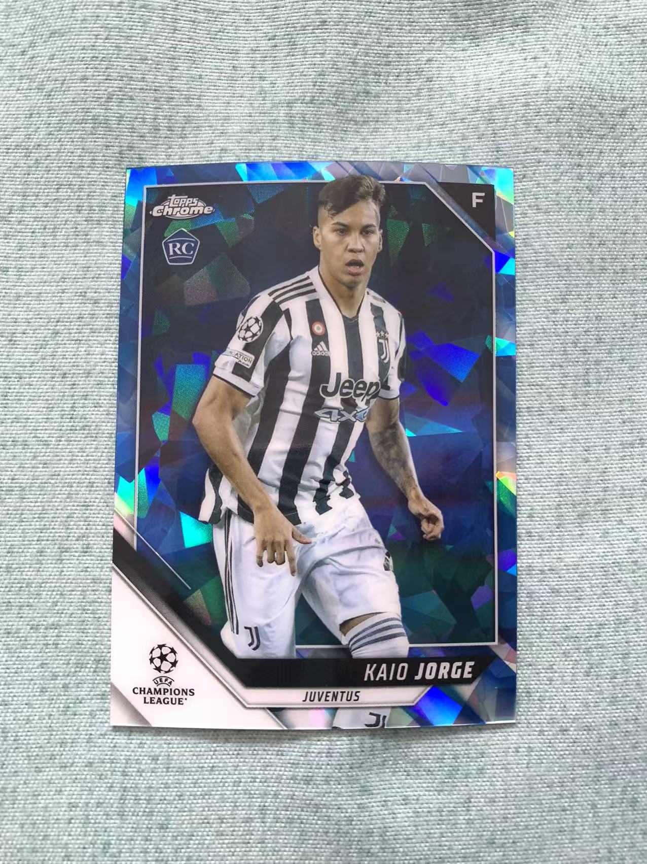 2022 Topps Chrome Kaio Jorge 凯约 若热 尤文图斯 新秀 RC 蓝宝石 蓝碎冰折 欧冠 卡品如图 青青
