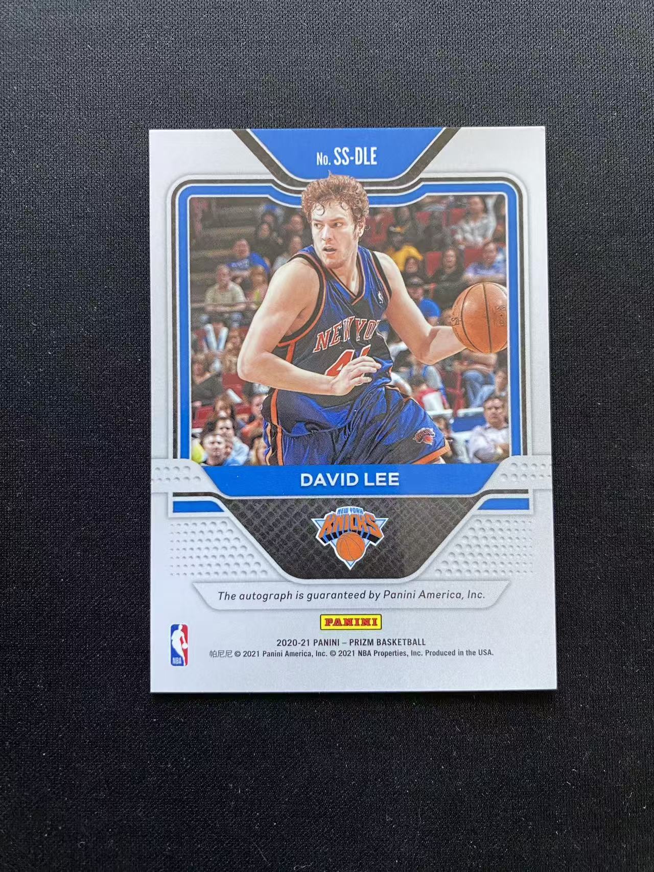 2020-21 Panini Prizm David Lee PZ系列 尼克斯 大卫李 签字【king#7】