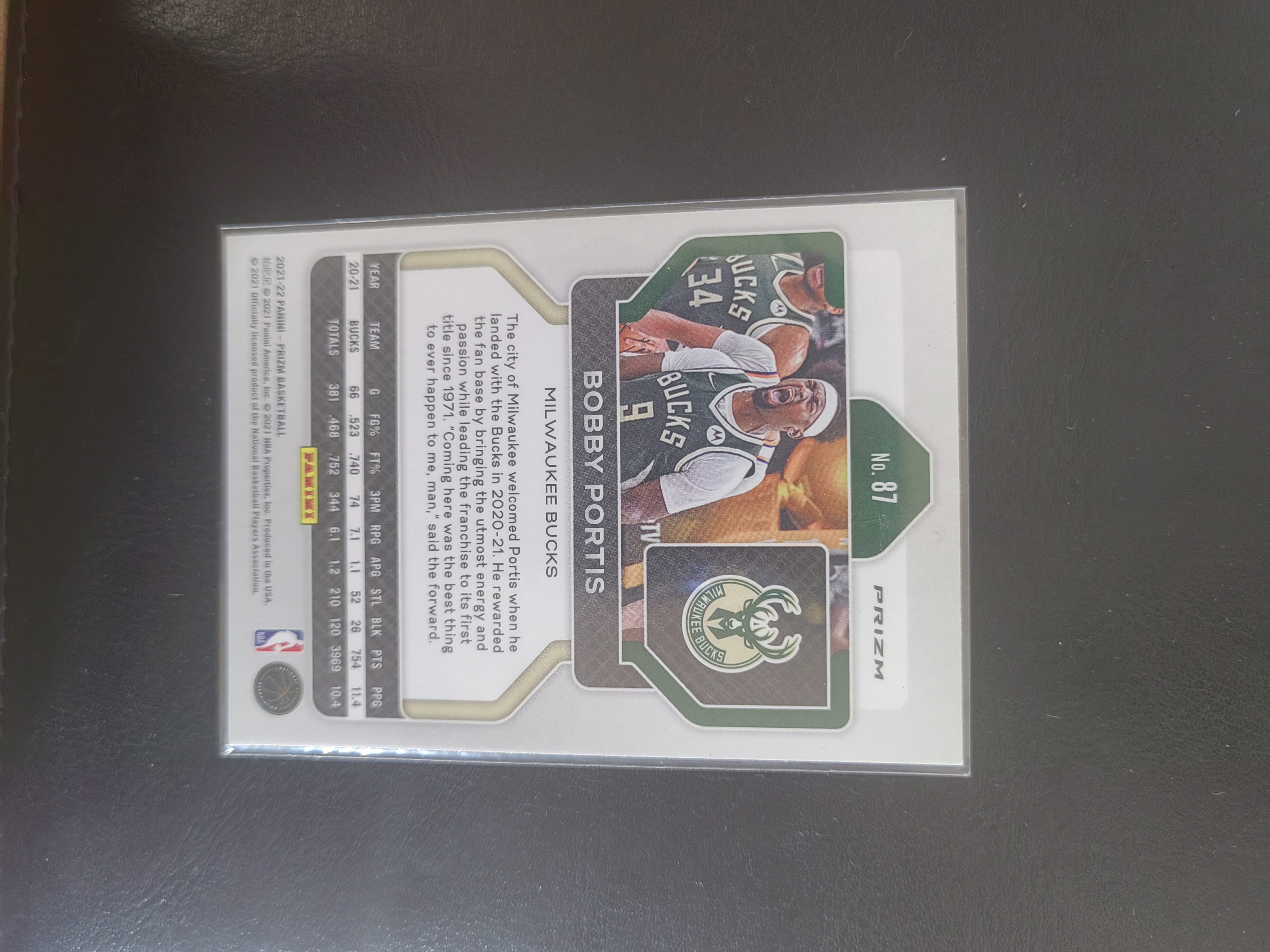 2021-22 Panini Prizm Bobby Portis PZ 鲍比·波蒂斯 银波纹 雄鹿 公牛 奇才 尼克斯 篮 卡品如图 不保卡品