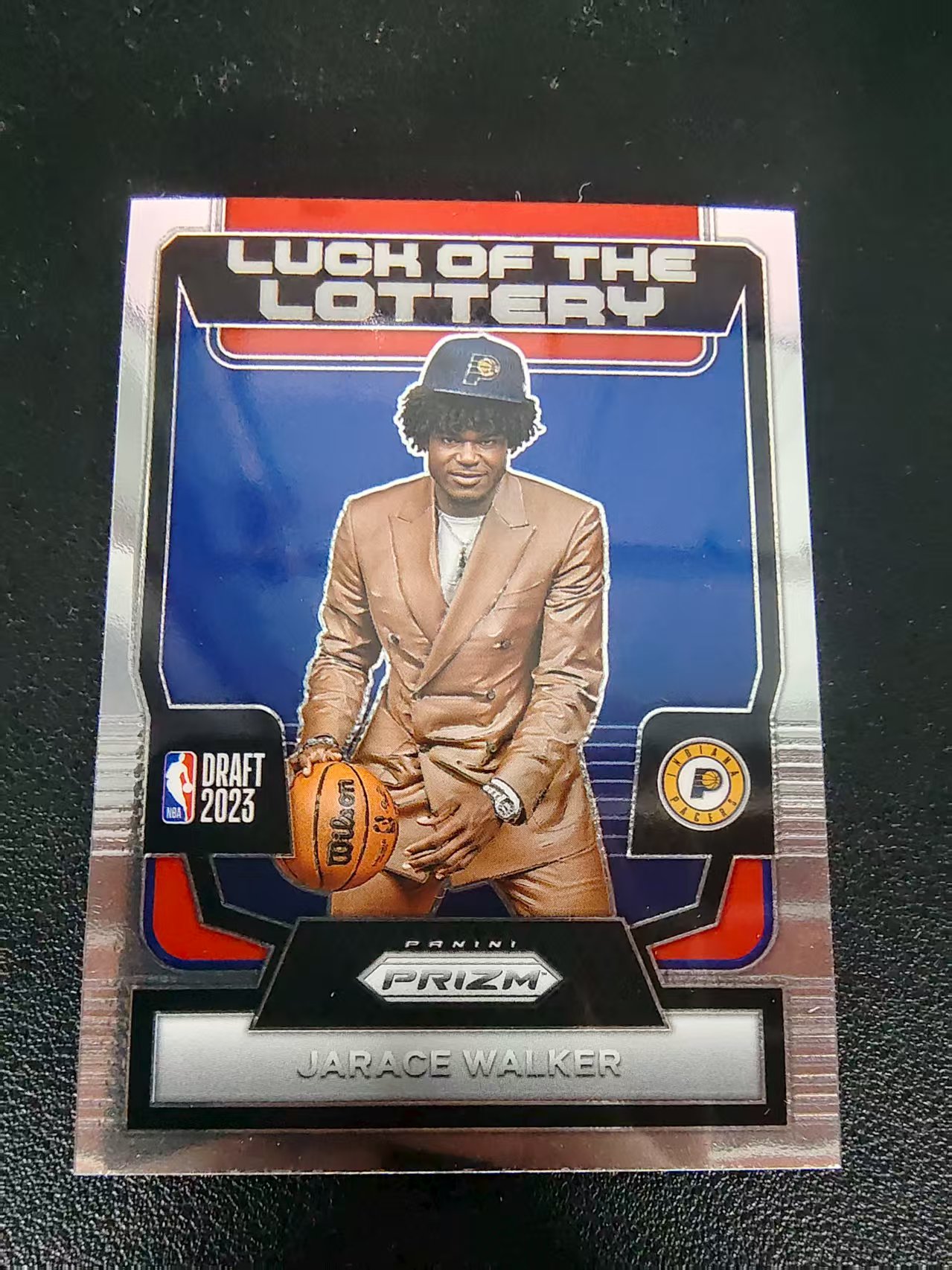 【可合并,不累计】2023-24 Panini Prizm Jarace Walker RC 贾雷斯 沃克 乐透秀定裝特卡 PZ 划痕 边角微瑕 介意勿拍 #6