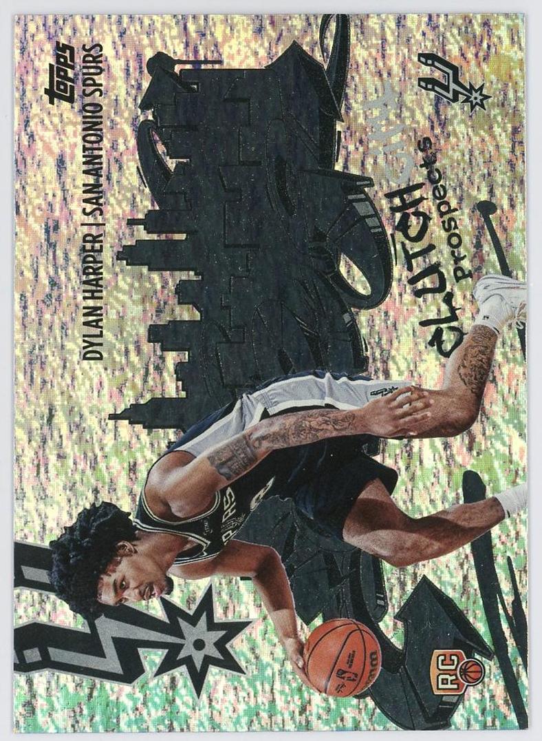 2025-26 Topps Flagship Dylan Harper RC 迪伦哈珀 新秀 clutch city Prospects 城市 特卡 折射 马刺 卡品如图 1BL6/11.27