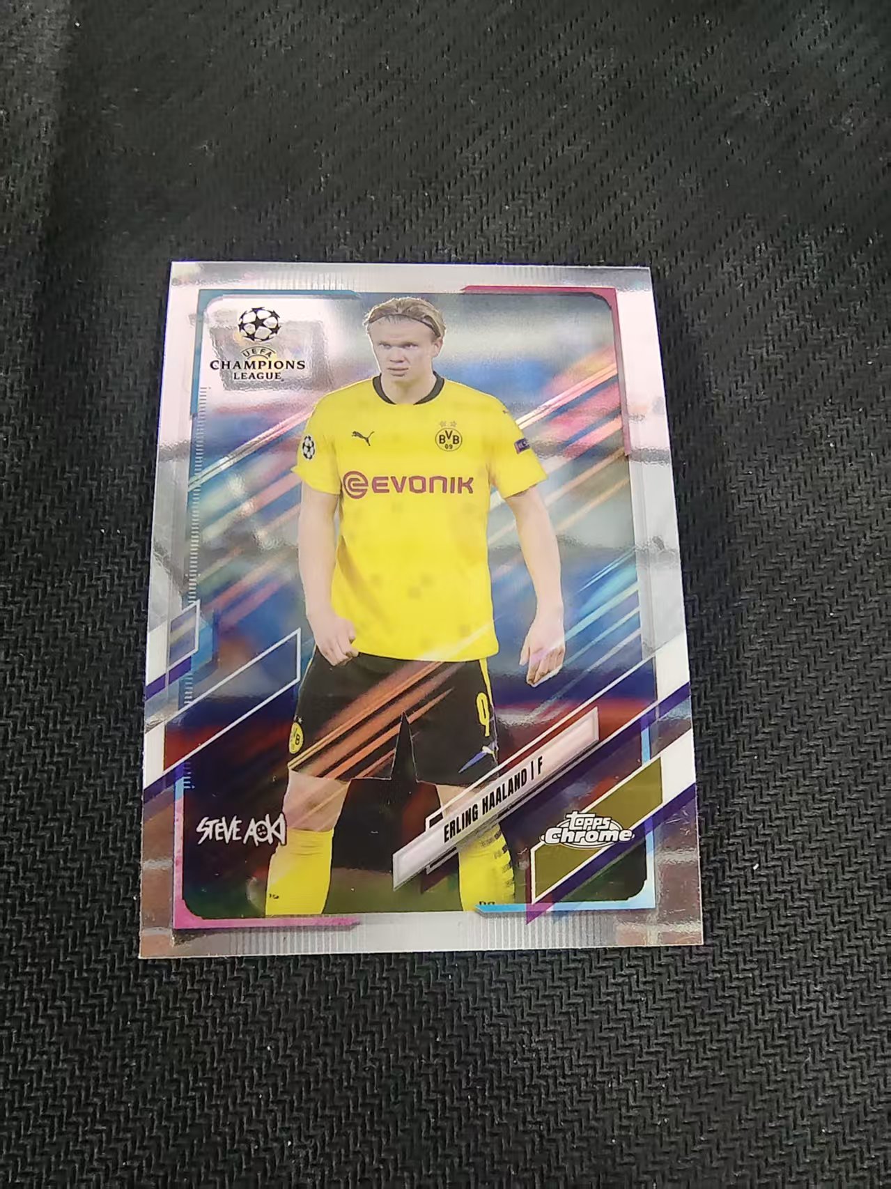 【可合并,不累计】2021 Topps Chrome Erling Haaland 多特蒙德 哈兰德 魔人布欧 欧冠 划痕 边角瑕疵 @49