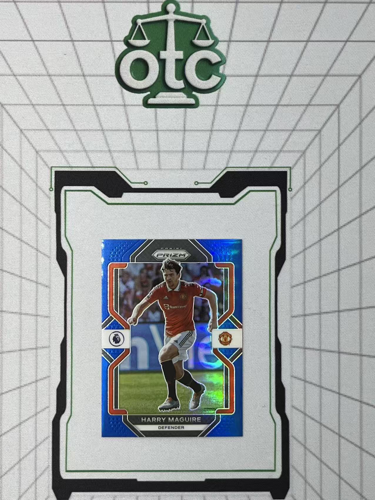 2022-23 Panini Prizm Harry Maguire 【盎司收藏】哈里 马奎尔 正蓝折 175编 曼联 莱斯特城 英格兰 航母 真男人 英超 JJ27