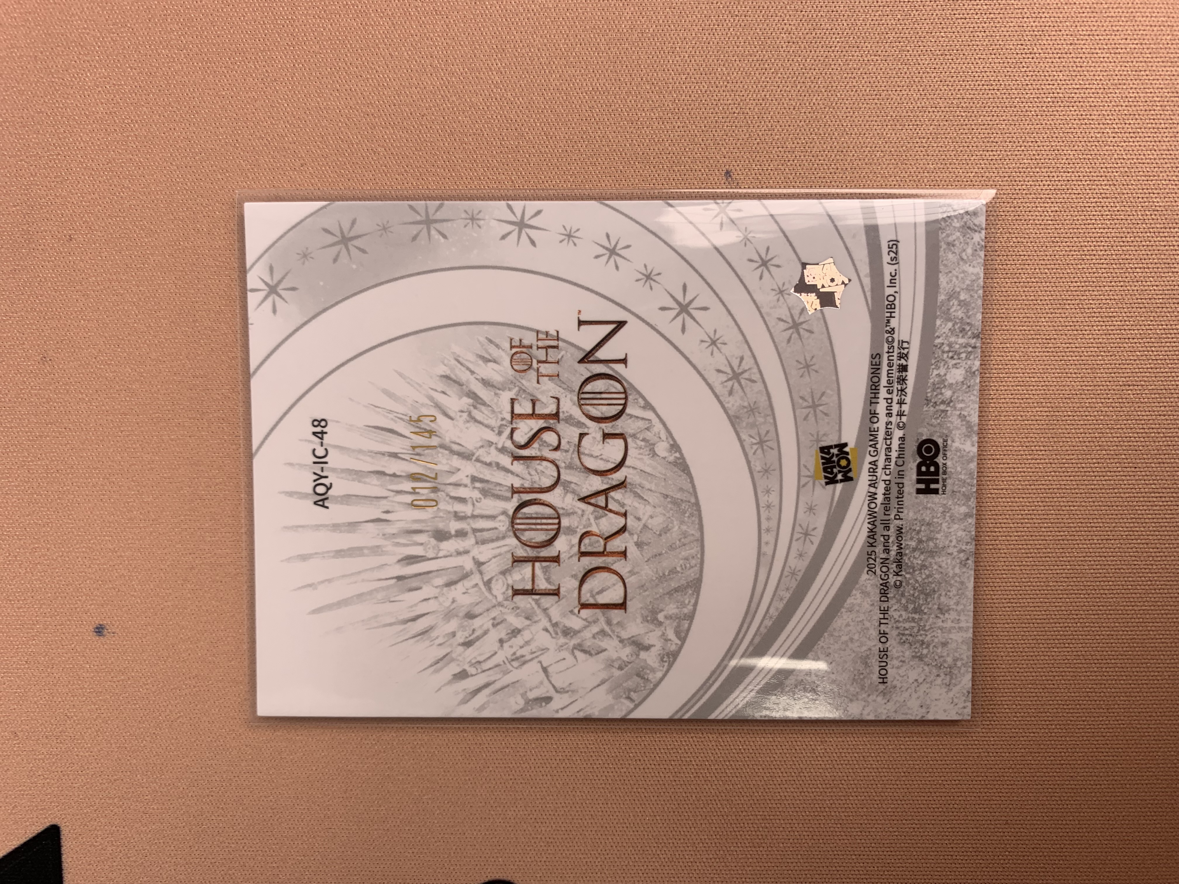 2025 Kakawow 权力的游戏 权游aura 蓝折/145 卡品如图 关联:龙妈 雪诺 弥桑代 迪士尼 topps
