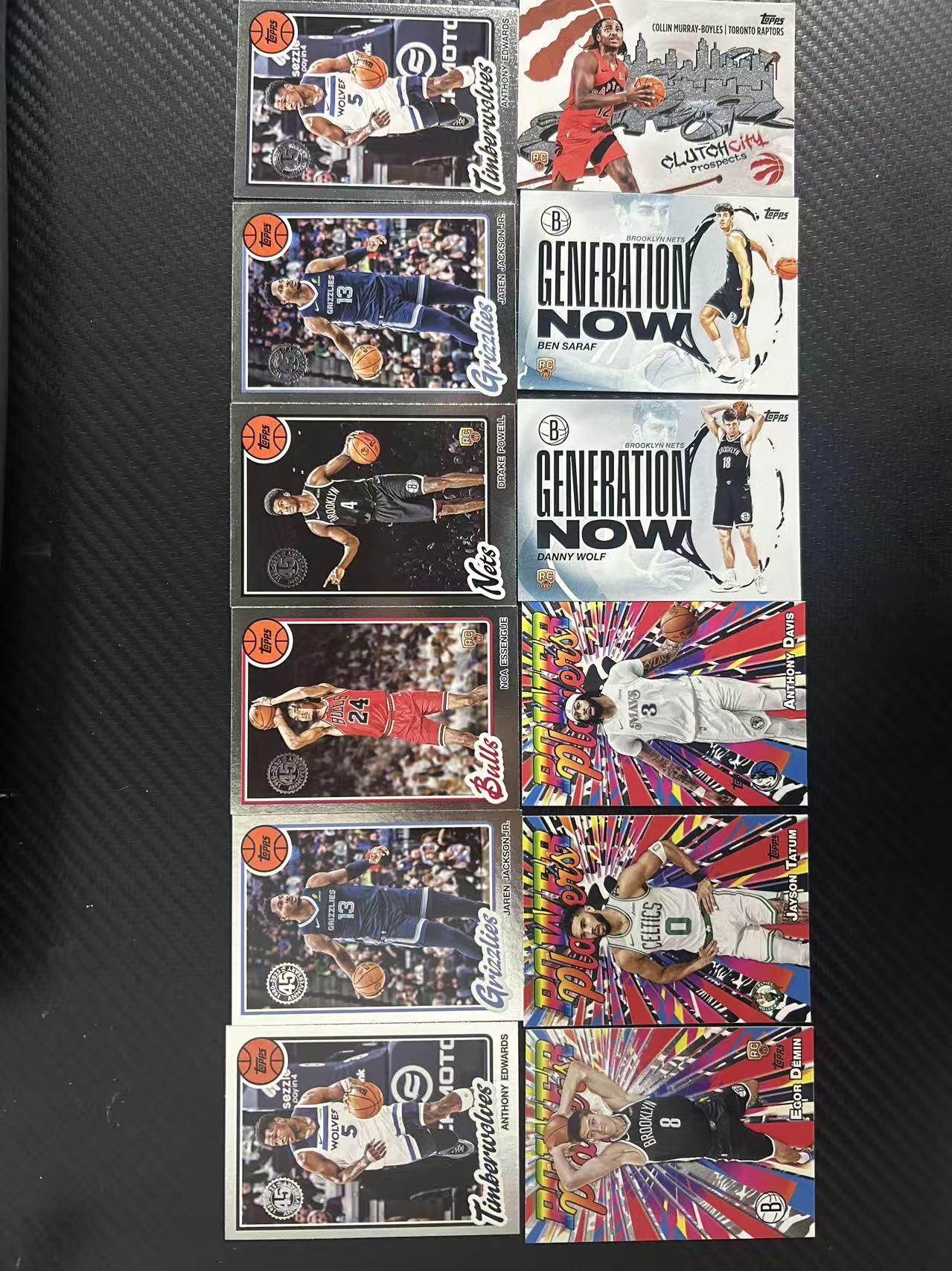2025 Topps Topps/NBA Starting 5 Anthony Edwards 【灯灯拍卡】TOPPS 爱德华兹 浓眉 塔图姆 等一众球星 12张特卡 好人 收藏必备【LSY】