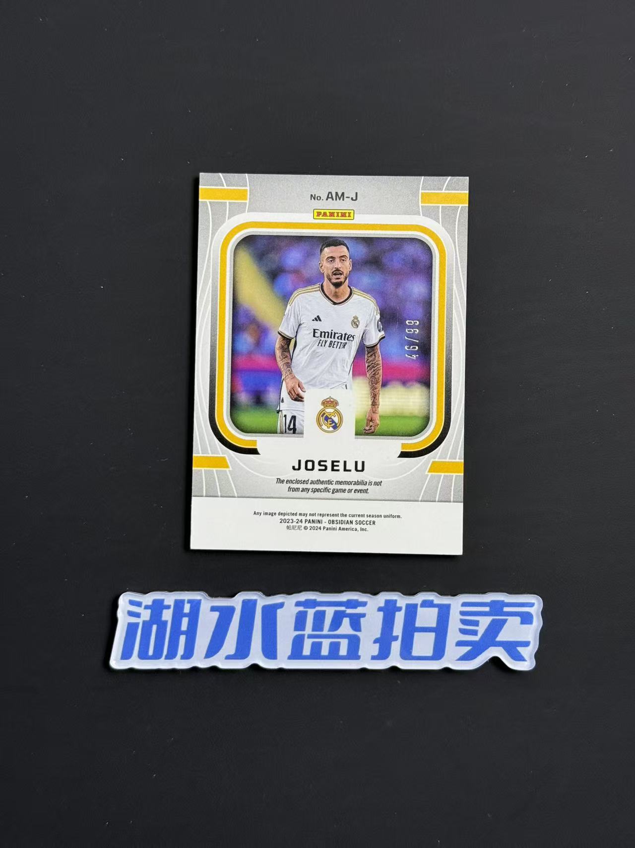 2023-24 Panini Obsidian Joselu 何塞卢 皇马 欧战 黑曜石 Atomic 小窗物料 球衣切割 46/99编 橙 ...
