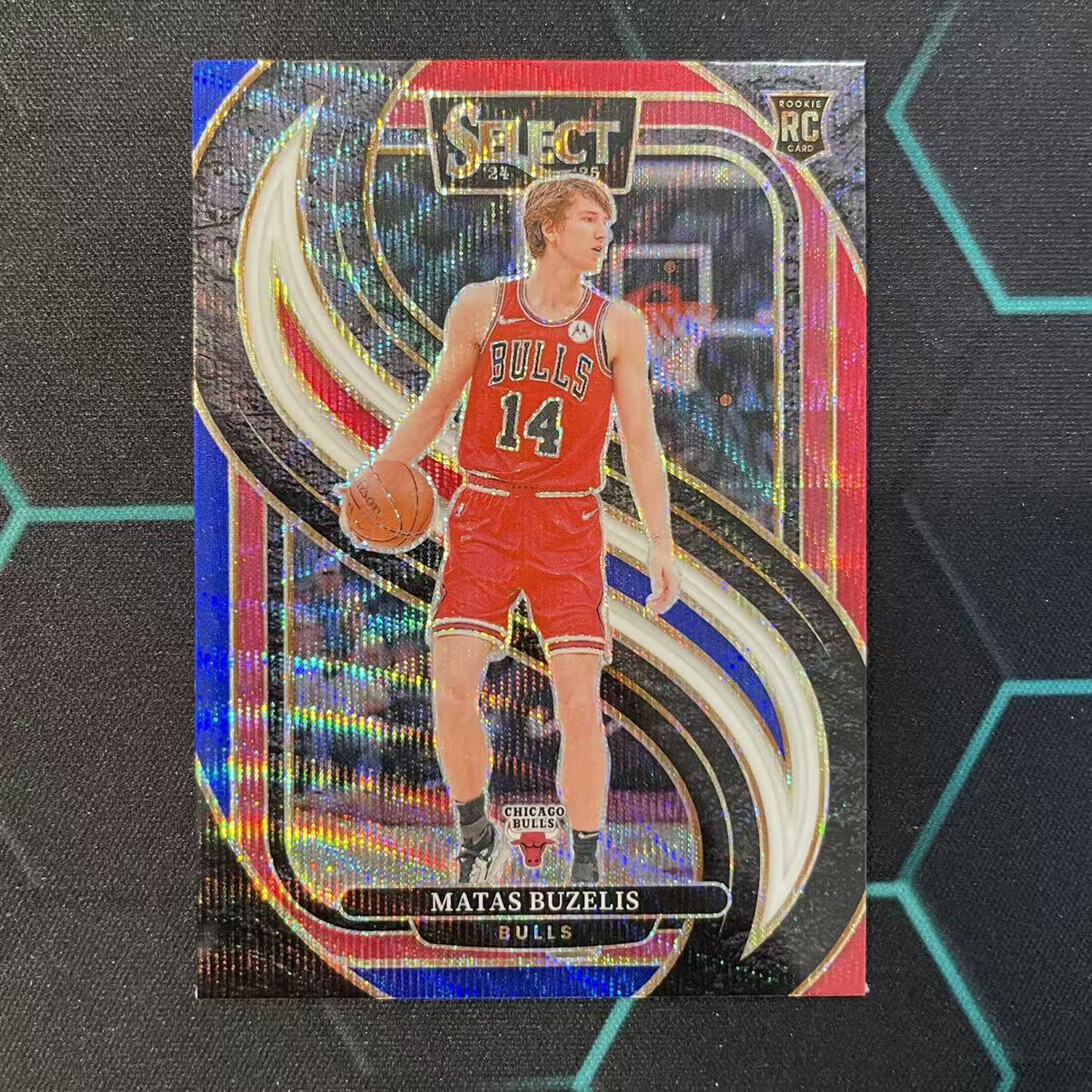 2024-25 Panini Select Matas Buzelis RC 【阿福代卖】马塔斯 布泽利斯 公牛 新秀 三色波纹折 收藏必备 (行行行)