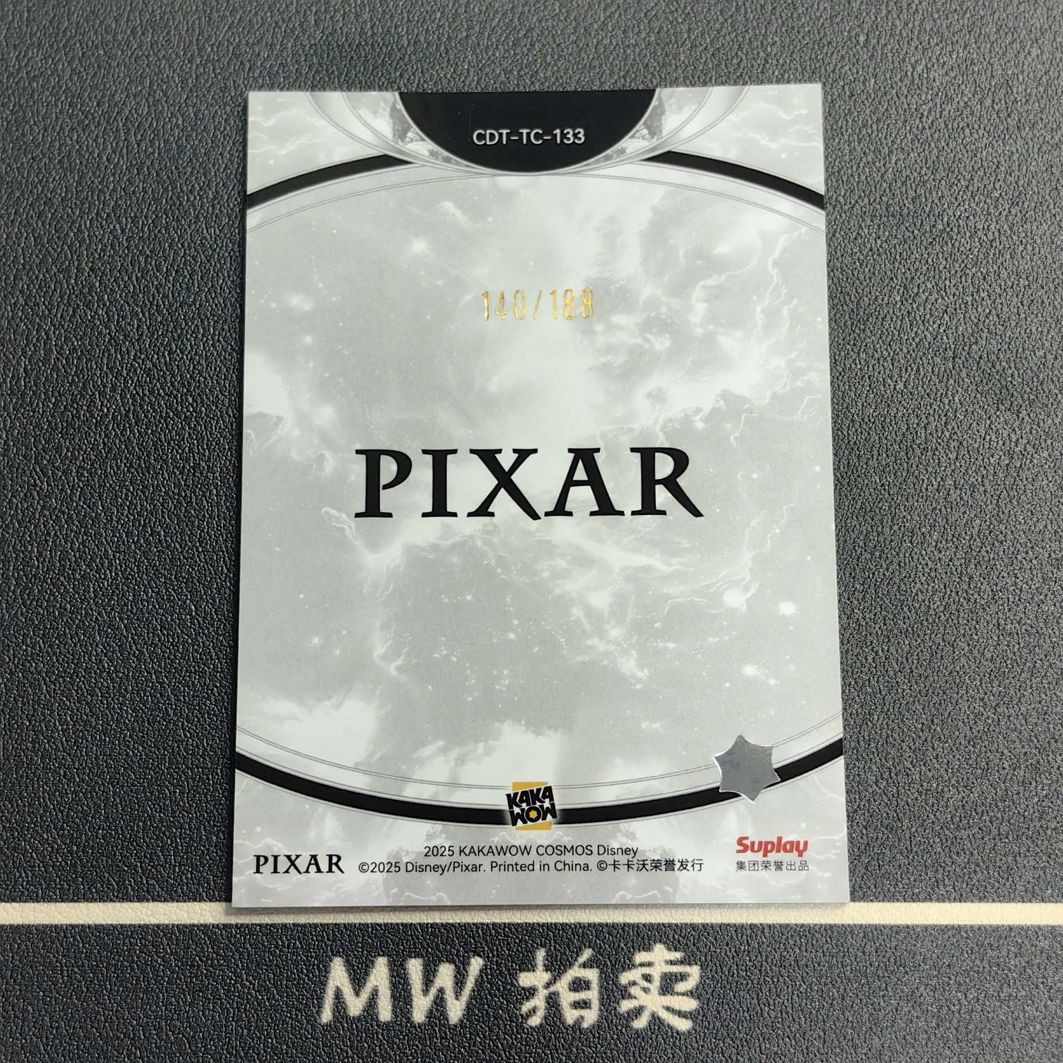 【MW拍卖 接代拍】 怒怒 /188编 2025 KAKAWOW 卡卡沃 COSMOS 极光折 DISNEY 迪士尼 ANGER 《头脑特工队》 -果