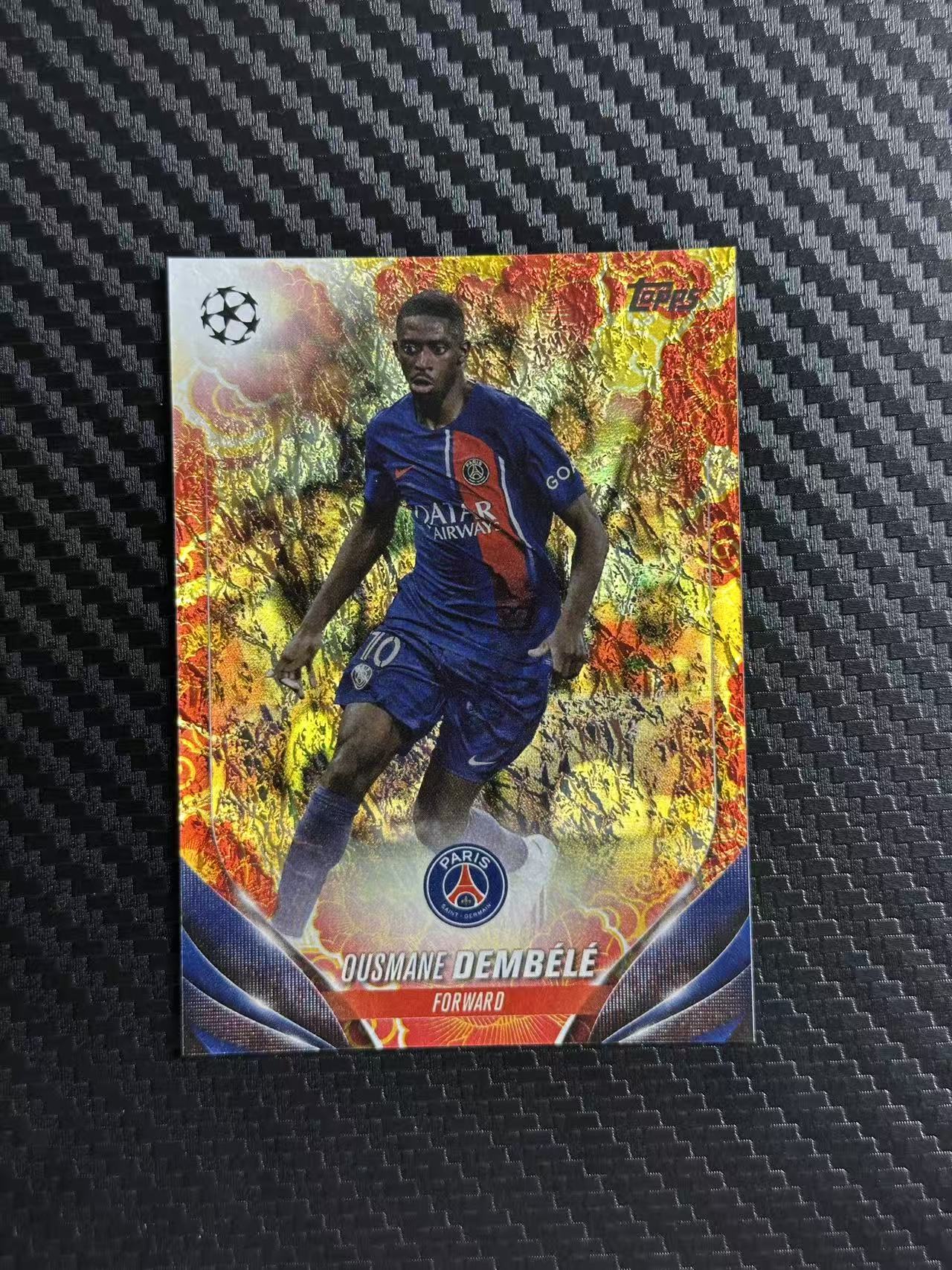 2024 Topps ucc Ousmane Dembélé 欧冠 碧玉 登贝莱 巴黎 法国 新年限定折 111/150编 卡品如图 拍前看描述