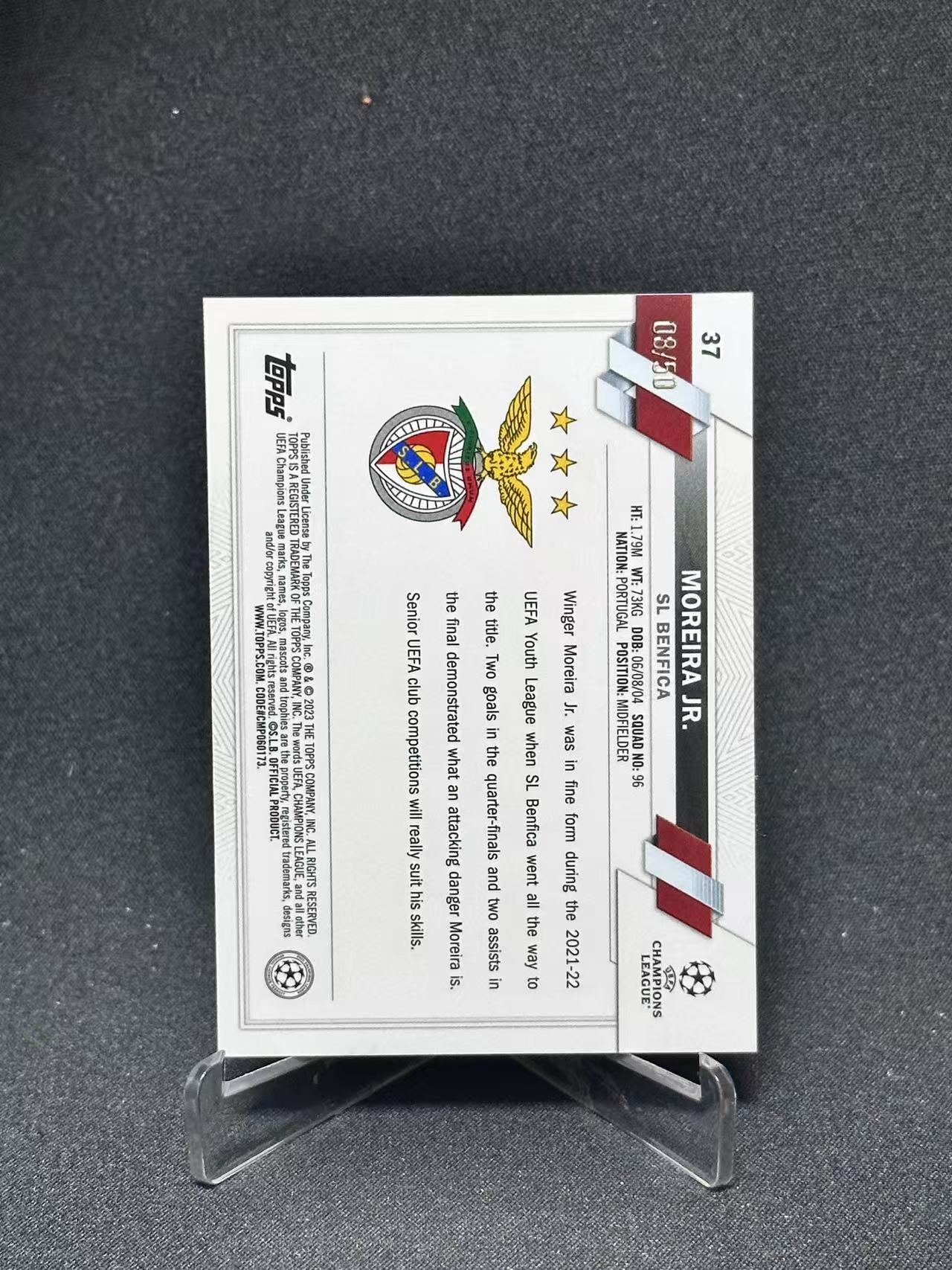 2023 Topps Chrome Moreira Jr. RC 【哆哆卡社】小莫雷拉 新秀 50编 低编 金折 chrome精品 卡品如图