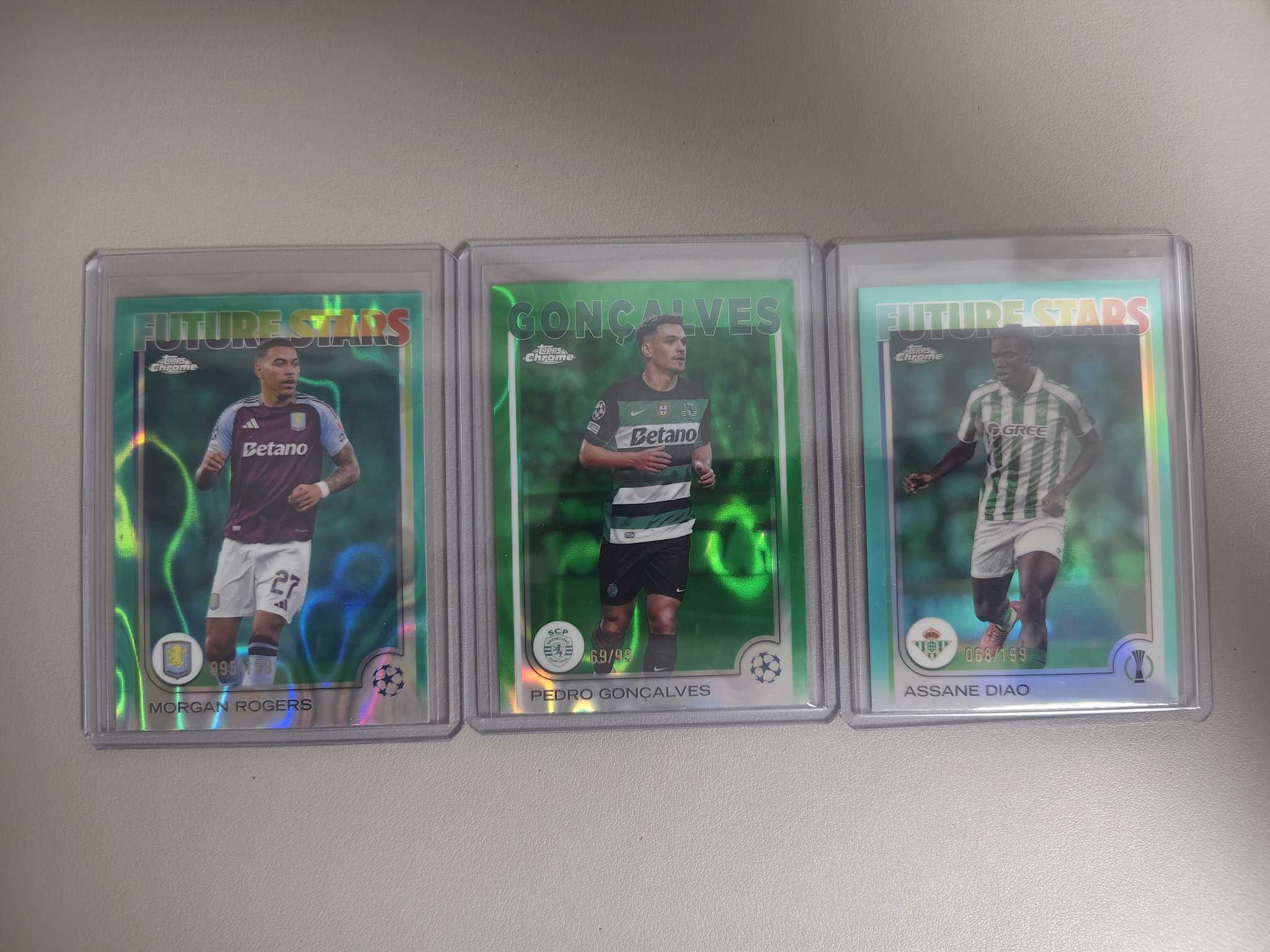 【佩妮拍卖】2025 topps chrome 最新欧战 goncalves 葡萄牙体育 冈萨雷斯 摩根 罗杰斯 迪奥 199编99编 lot103 拍前请阅读描述 不染哥0516