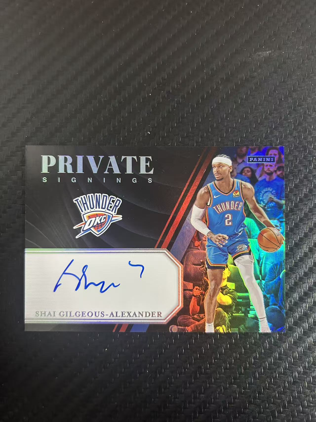 2024 Panini Prizm Deca Shai Gilgeous-Alexander #PS-SGA【灯灯拍卡】 雷霆 谢伊 亚历山大 折射 签字 卡签 插入 插入签 大比例【麦浪风】