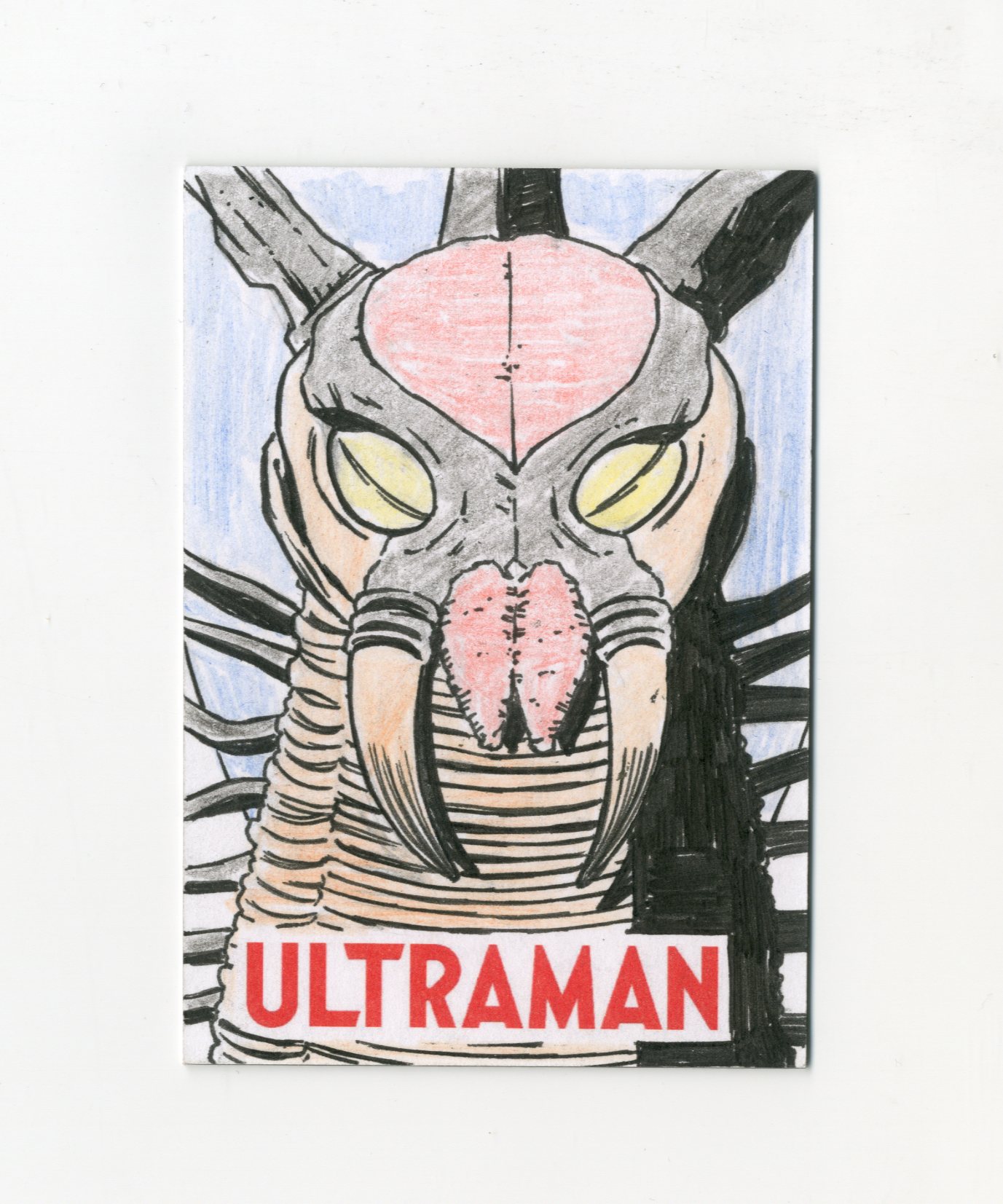 【Jackie杰基拍卖】2025 Ultraman RRParks 圆谷社授权 奥特曼第四弹 Sketch 怪兽 手绘卡 1/1 画师:Eono(咏琪)