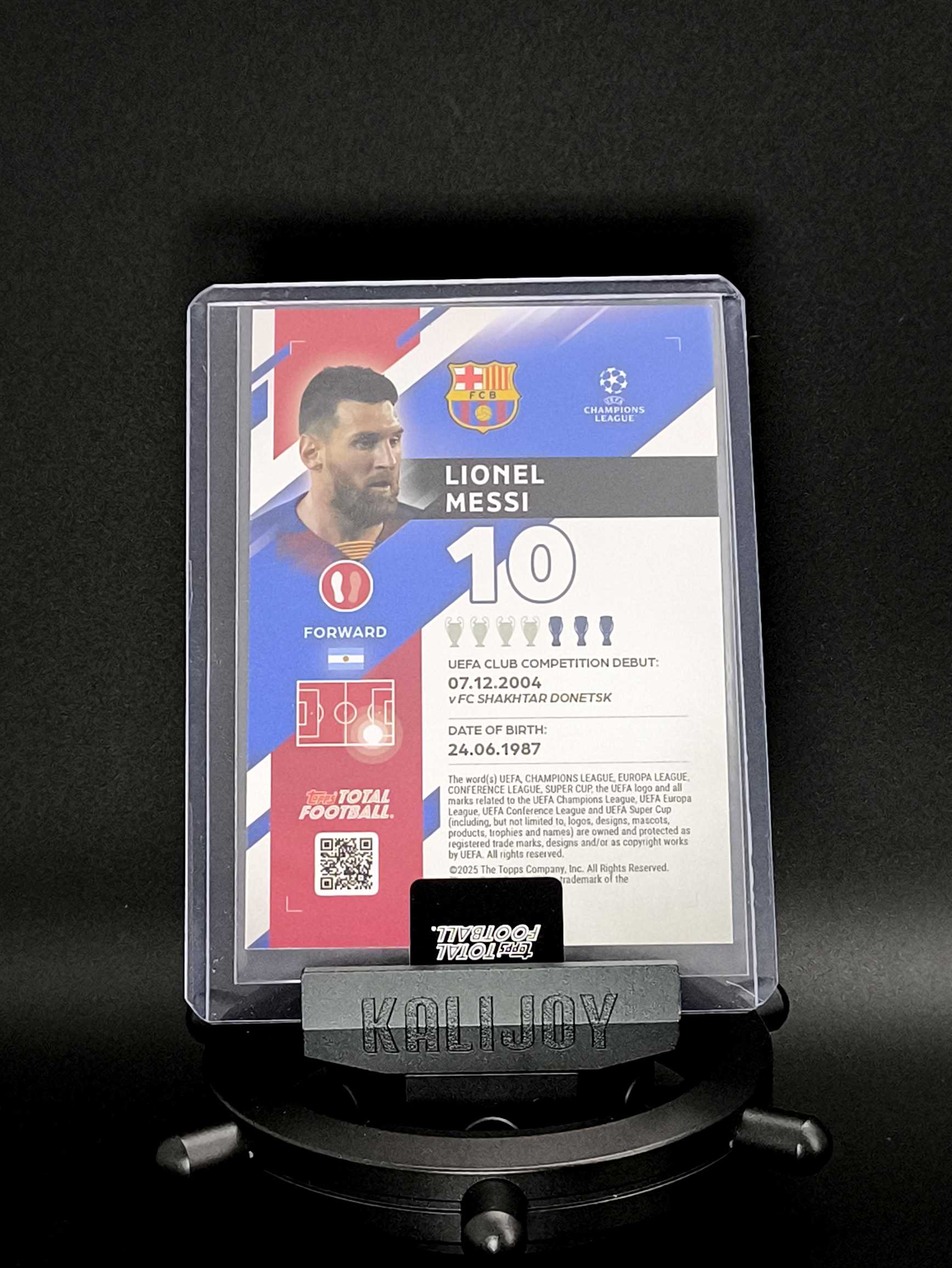 2025-26 Topps Total Football Lionel Messi 莱昂内尔・梅西 梅西 巴塞罗那 巴萨 阿根廷 梅球王 是 16/75编 TTF 原封砖