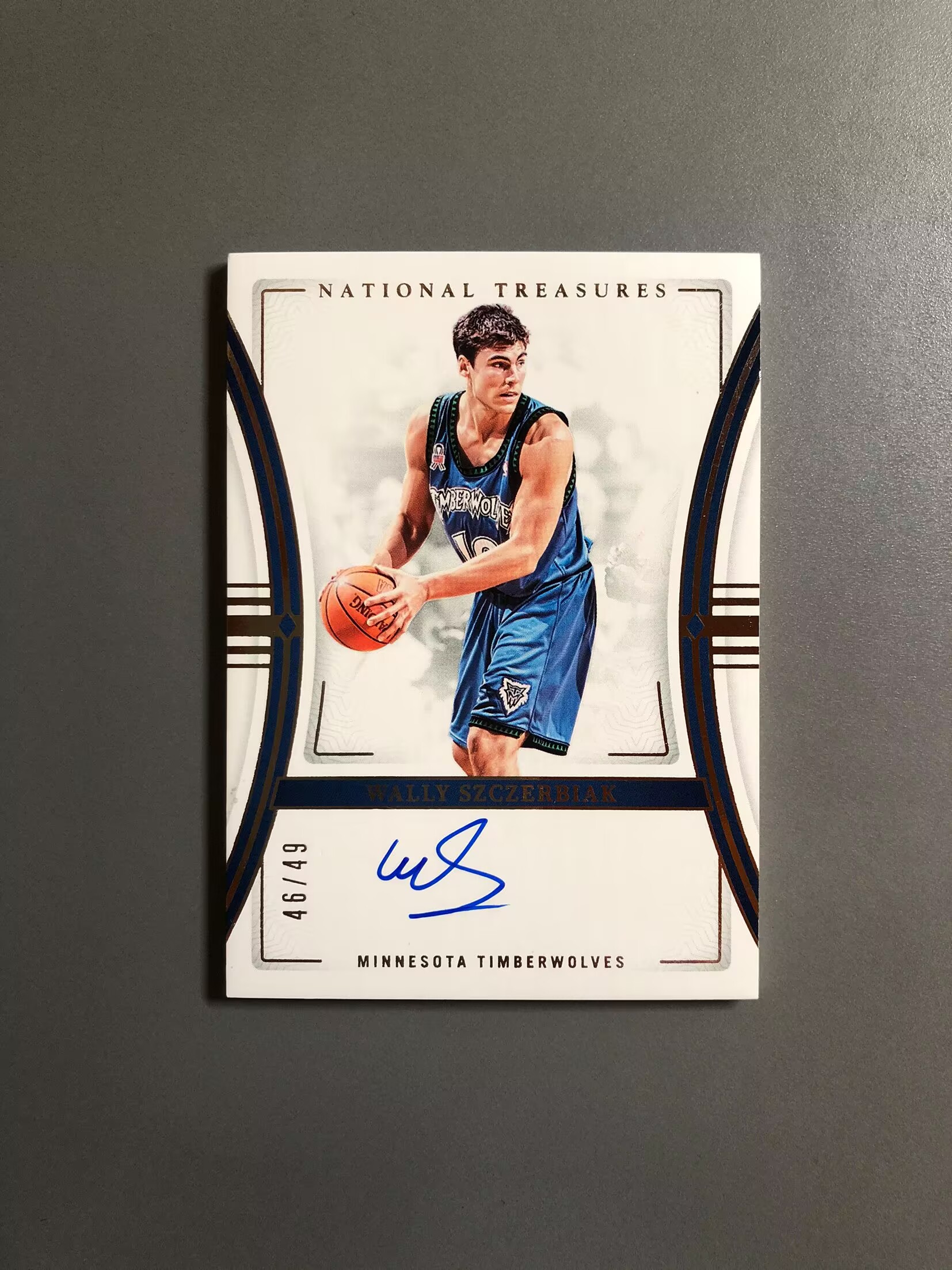 2023-24 Panini National Treasures Wally Szczerbiak 沃利·斯泽比亚克 森林狼 签字 卡签 49编 实卡好看 卡品如图 可累计 FT036【诚接代卖】