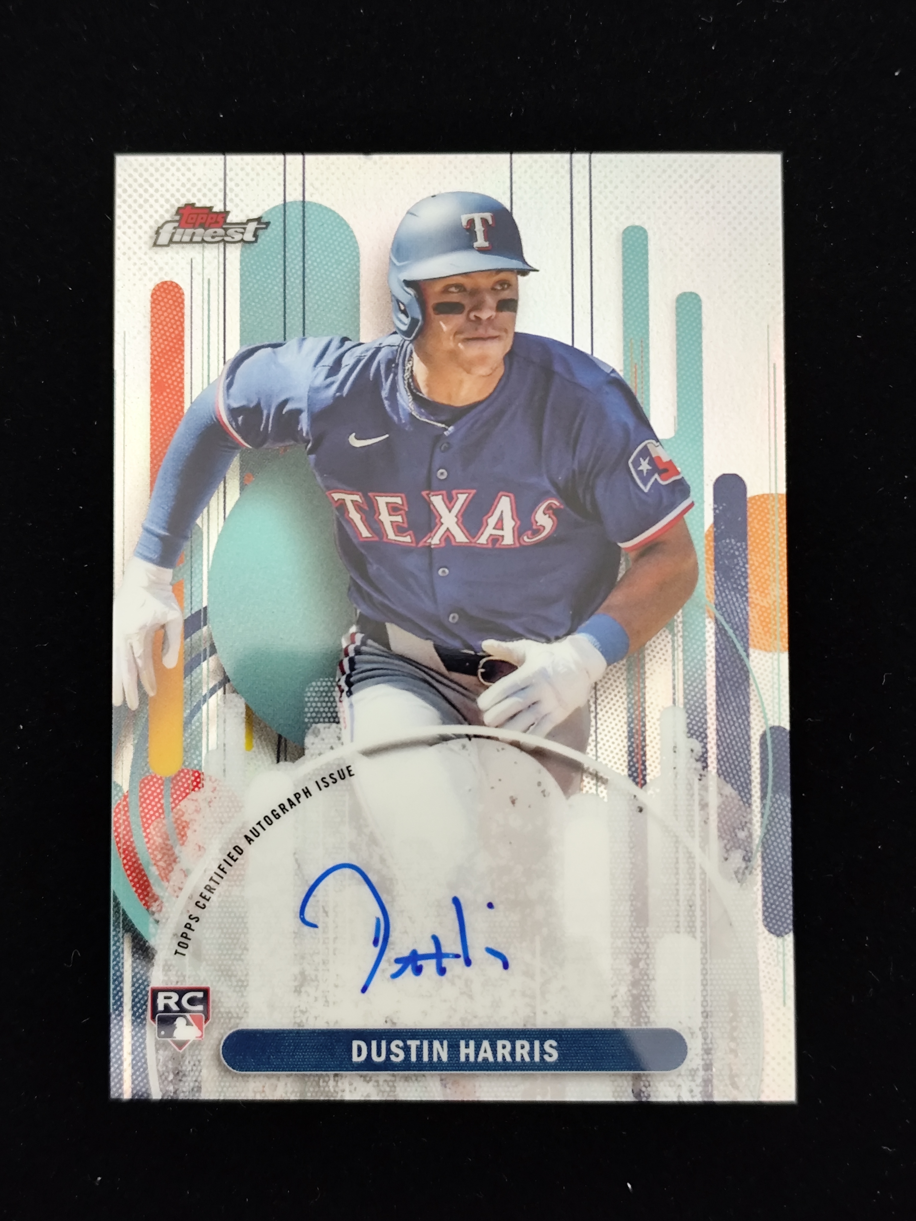 【口袋卡牌】2025 Topps Finest Dustin Harris RC 达斯汀 哈里斯 新秀RC MLB 棒球 卡签 签字 银折 折射 德州游骑兵队 卡品如图 收藏必备 45 VVWW