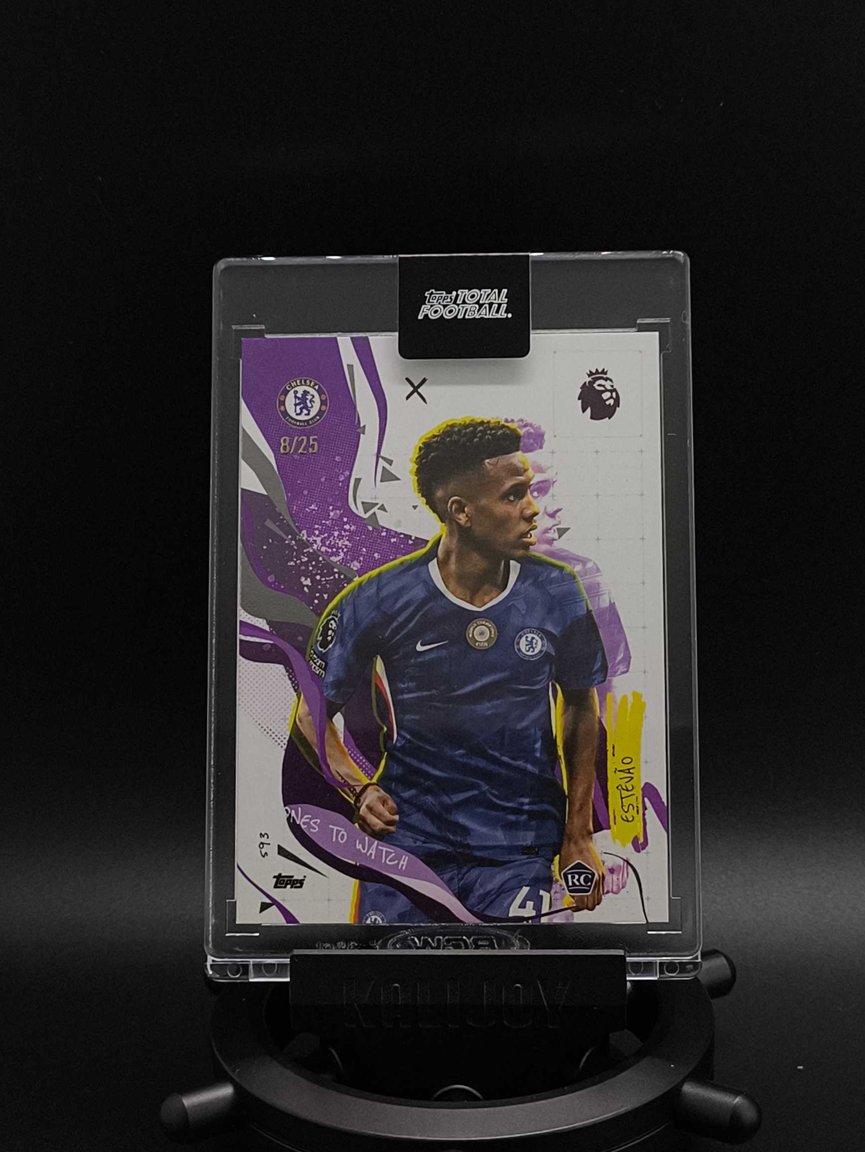 2025-26 Topps Total Football Estêvão RC 埃斯特旺 切尔西超新星 埃斯特旺 切尔西 蓝军 巴西 8/25编 TTF 原封砖