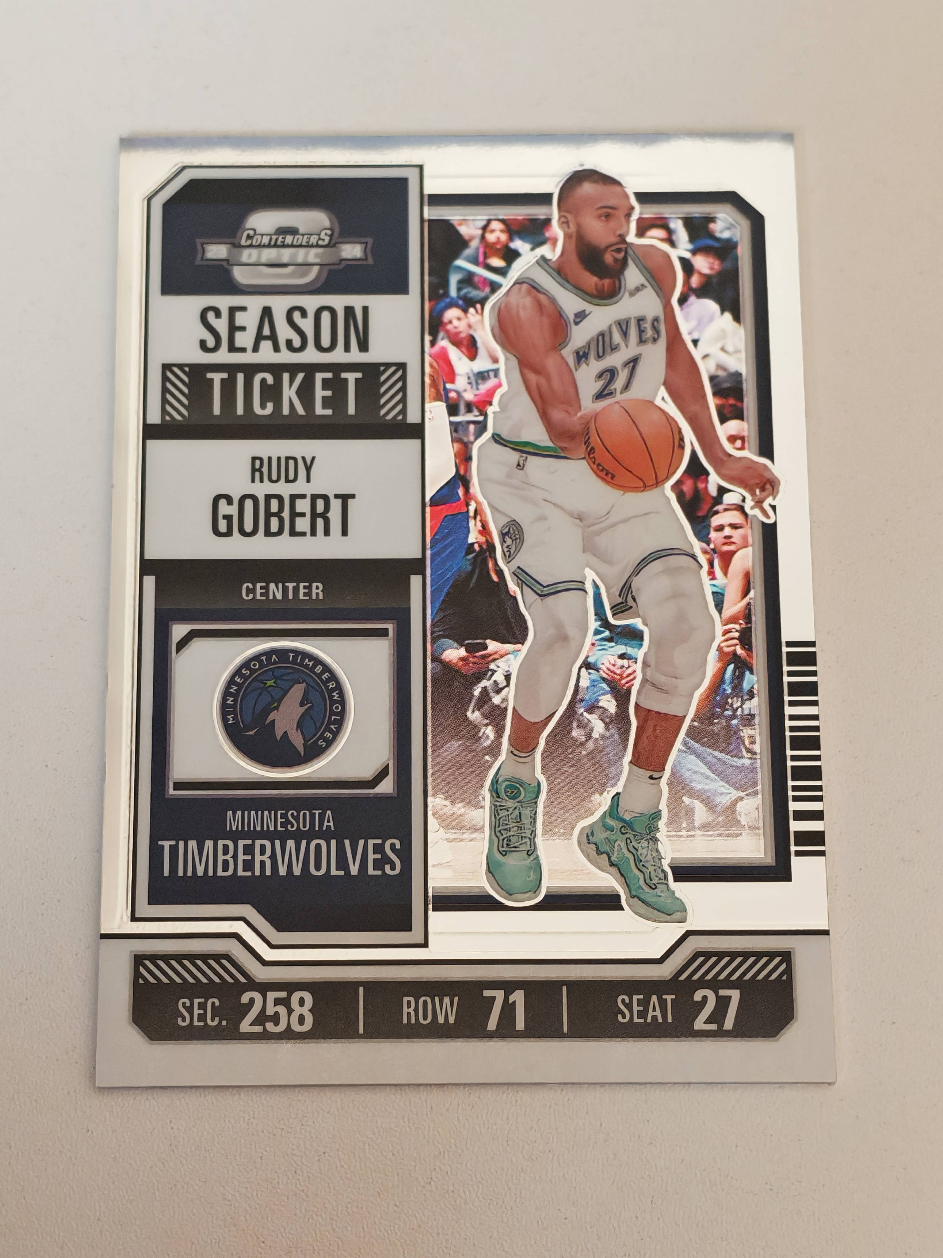 2023-24 Panini Contenders Optic Rudy Gobert 球票 鲁迪 戈贝尔 base