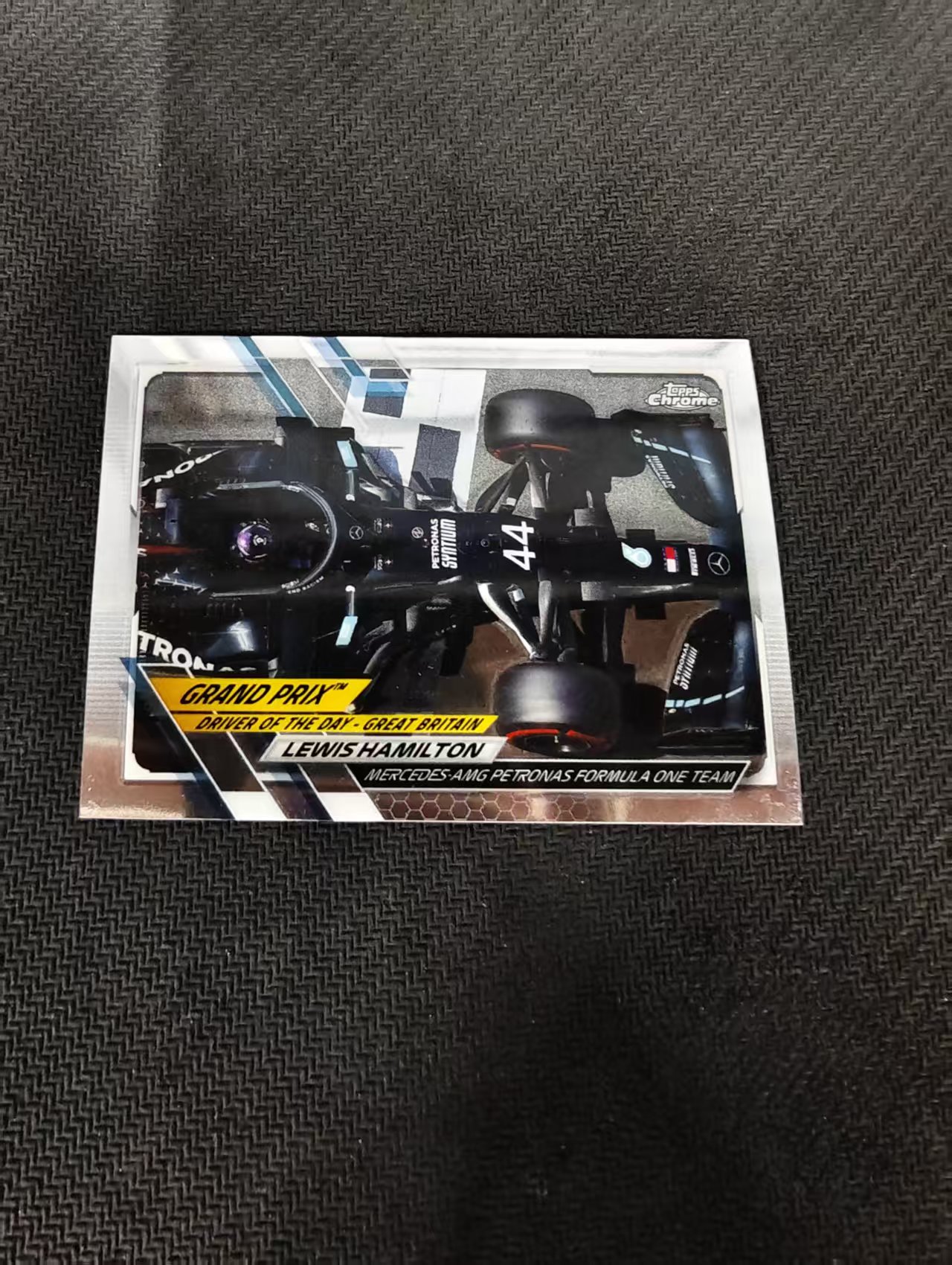 【可合并,不累计】2021 Topps Chrome Lewis Hamilton F1 梅赛德斯奔驰车队 刘易斯 汉密尔顿 划痕 边角瑕疵 #166