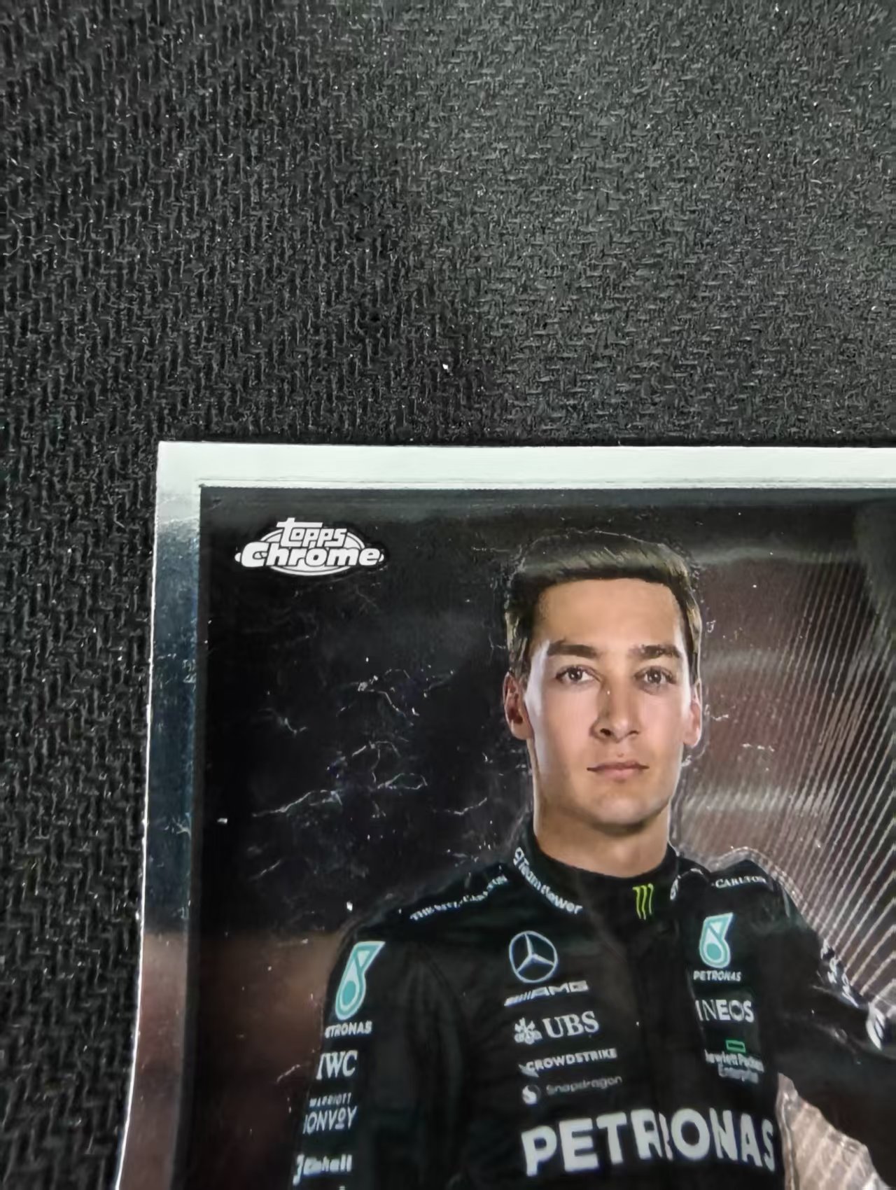 2023 Topps Chrome F1 George Russell 乔治 拉塞尔 梅赛德斯车队 划痕 边角瑕疵 #13