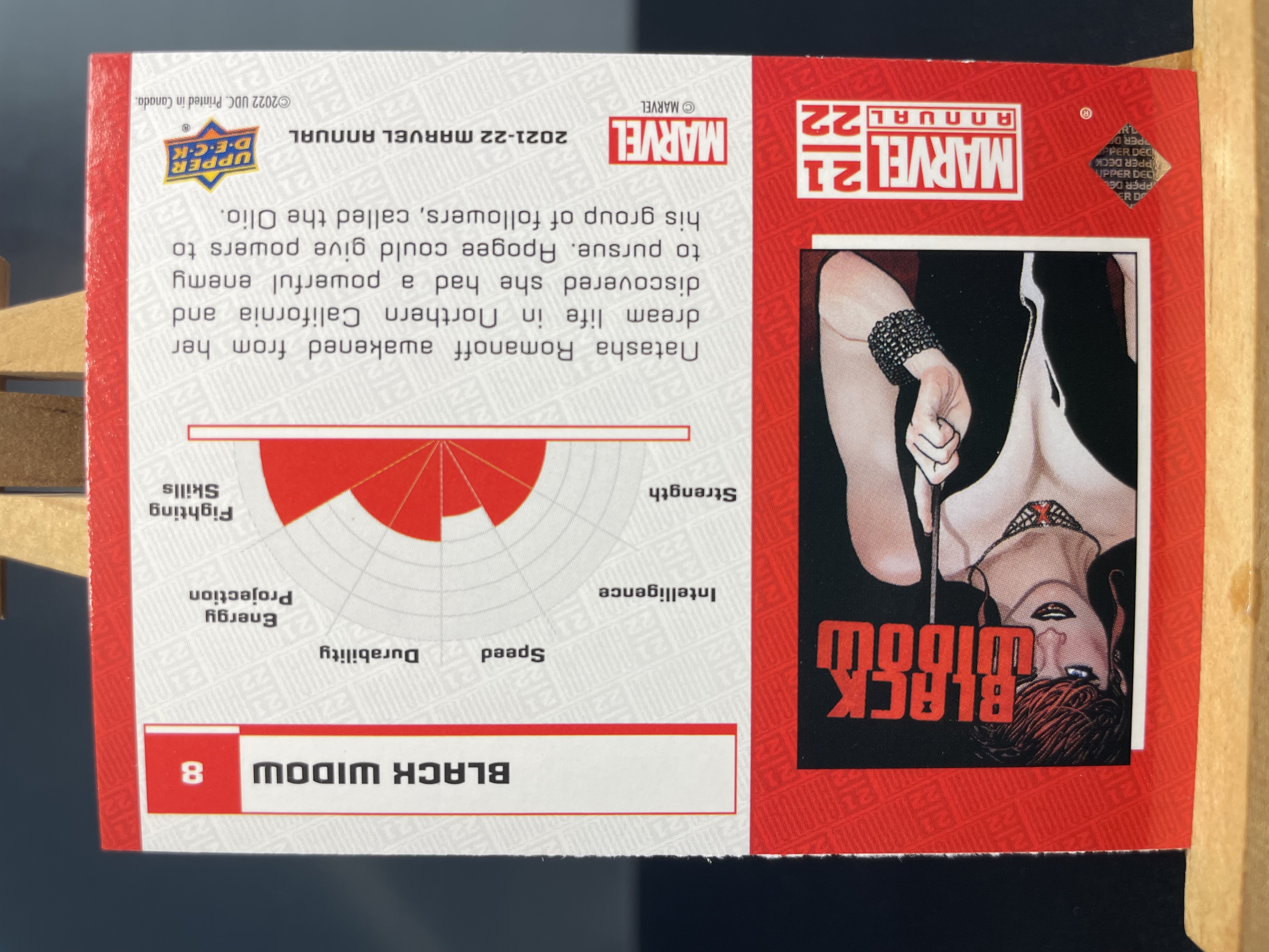(B4)2021-22 UPPER DECK 漫威 MARVEL 折射 黑寡妇 实卡好看 收藏凑套必备 卡品如图 !!!