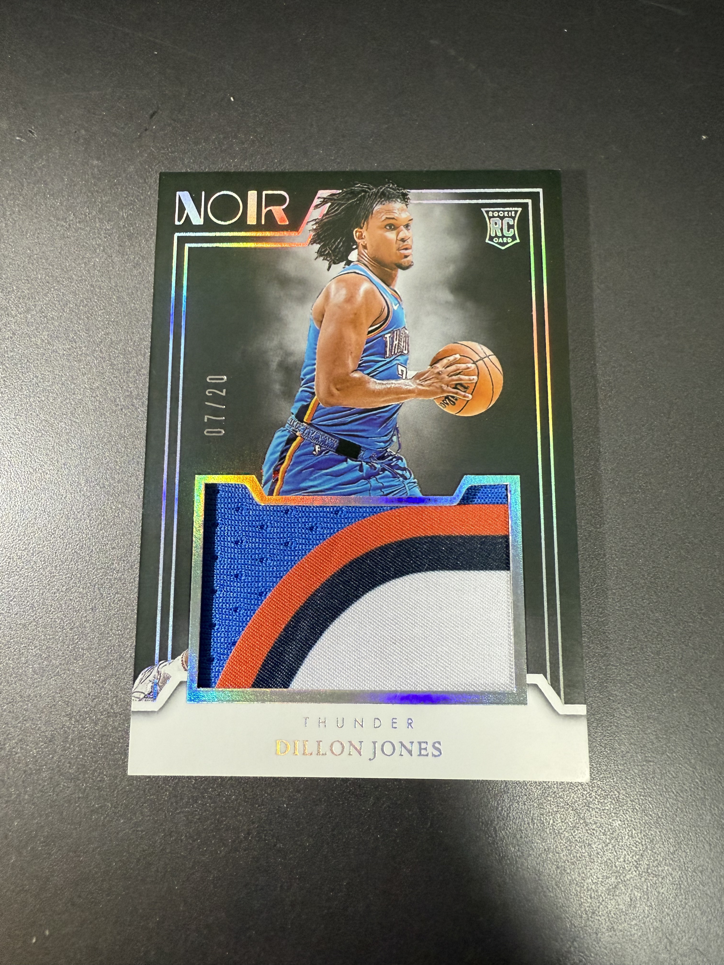 2024-25 Panini Noir Dillon Jones RC 狄龙 琼斯 新秀 球衣 大窗 PATCH 20编 闪版 MM