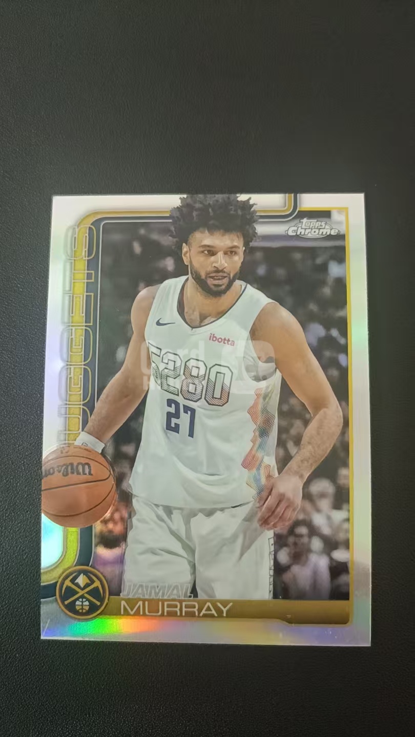 2020 Topps chrome Jamal Murray 掘金 贾马尔 穆雷 折射 银折  {RKO拍卖+回收+抵押}A3