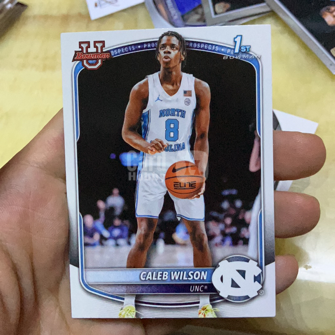 2025-26 Topps Bowman Chrome Caleb Wilson RC 新秀 北卡大学 凯莱布 威尔逊 vip 特卡