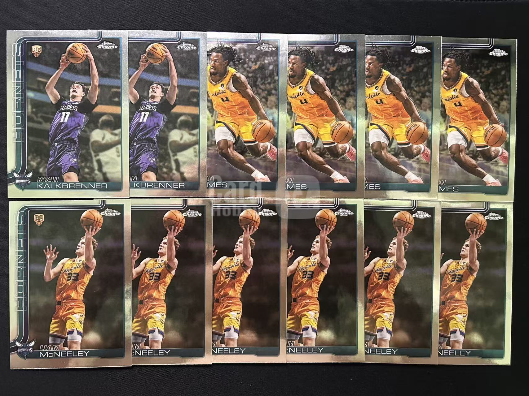 【阿泽代卖】2025-26 Topps Chrome Update Tcu 黄蜂 新秀 RC 卡尔克布伦纳 西恩詹姆斯 麦克尼利 正base 12张lot 选图巨帅 细节如图