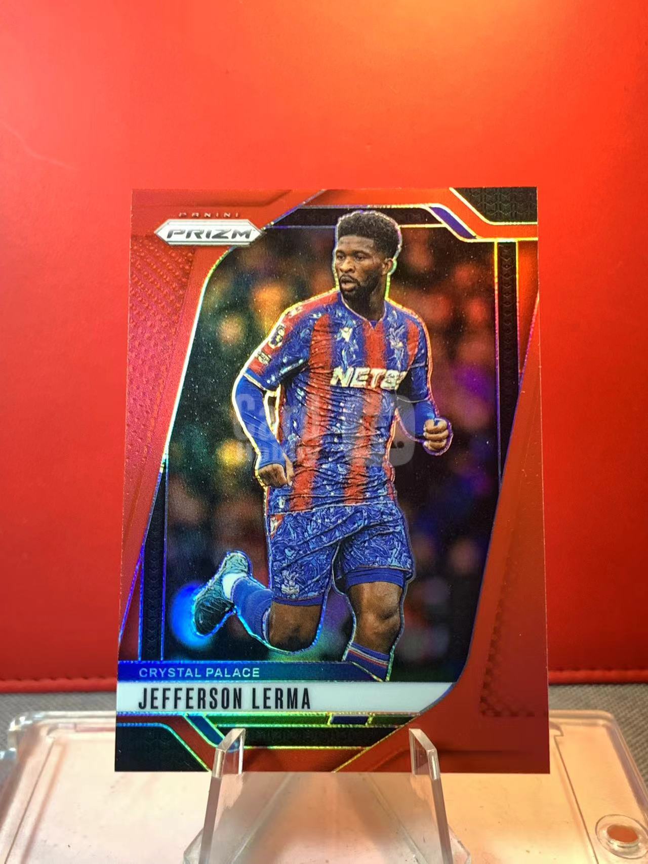 (詹叔代拍)2024-25 Panini Prizm 末年英超PZ Jefferson Lerma 勒马 水晶宫 伯恩茅斯 003/199编 红折 折射 顺丰寄付 泰山