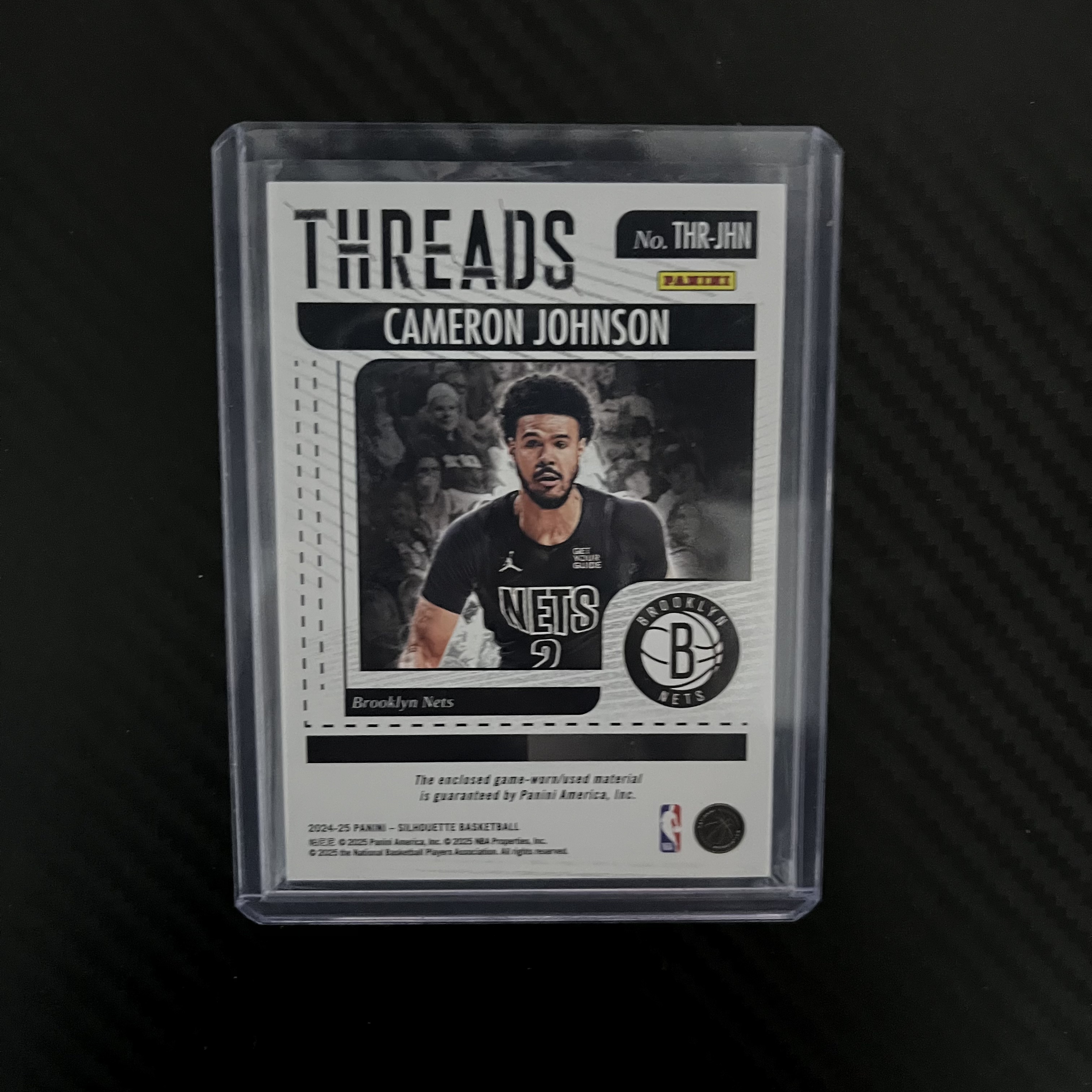 2024-25 Panini 剪影 Cameron Johnson 篮网 卡梅隆 约翰逊 物料 不退不换 不累计 卡品如图 丁满代拍 小杆