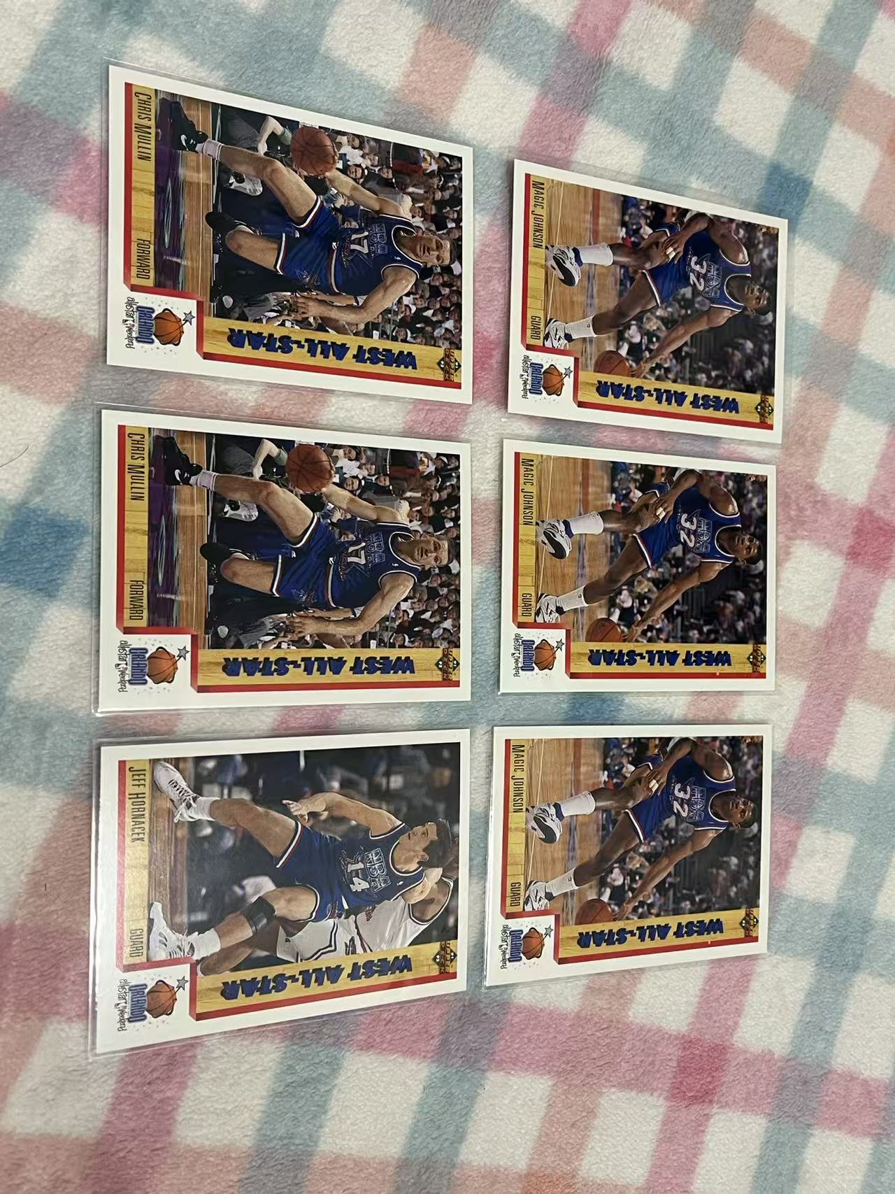 1992 Upper Deck UD 西部全明星 魔术师约翰逊 德雷克斯勒 克里斯穆林 大卫罗宾逊等 11张打包【ALL STARS 老卡 老特】#777