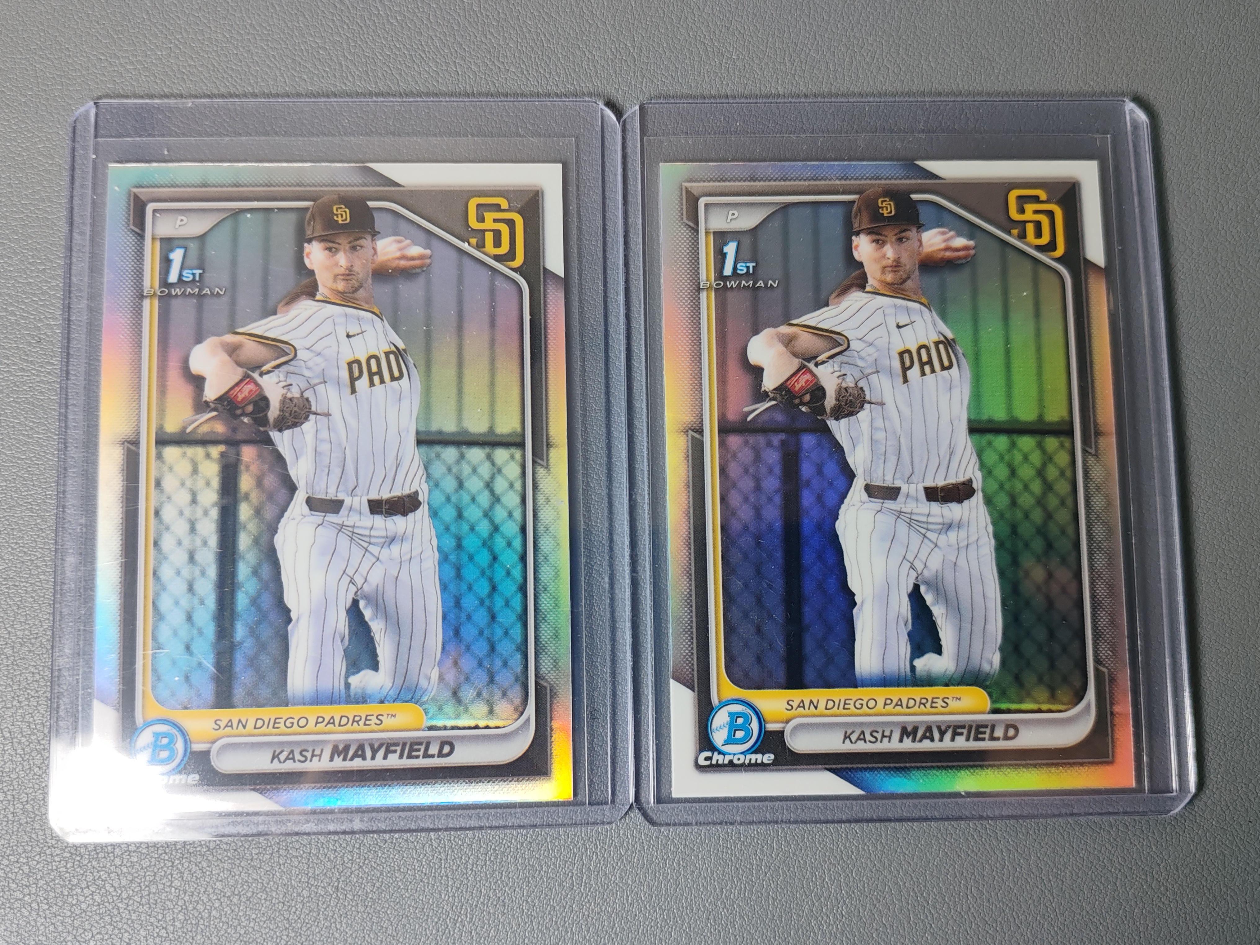2024 Topps Bowman Kash Mayfield RC 1st 银折!2张 lot【001】