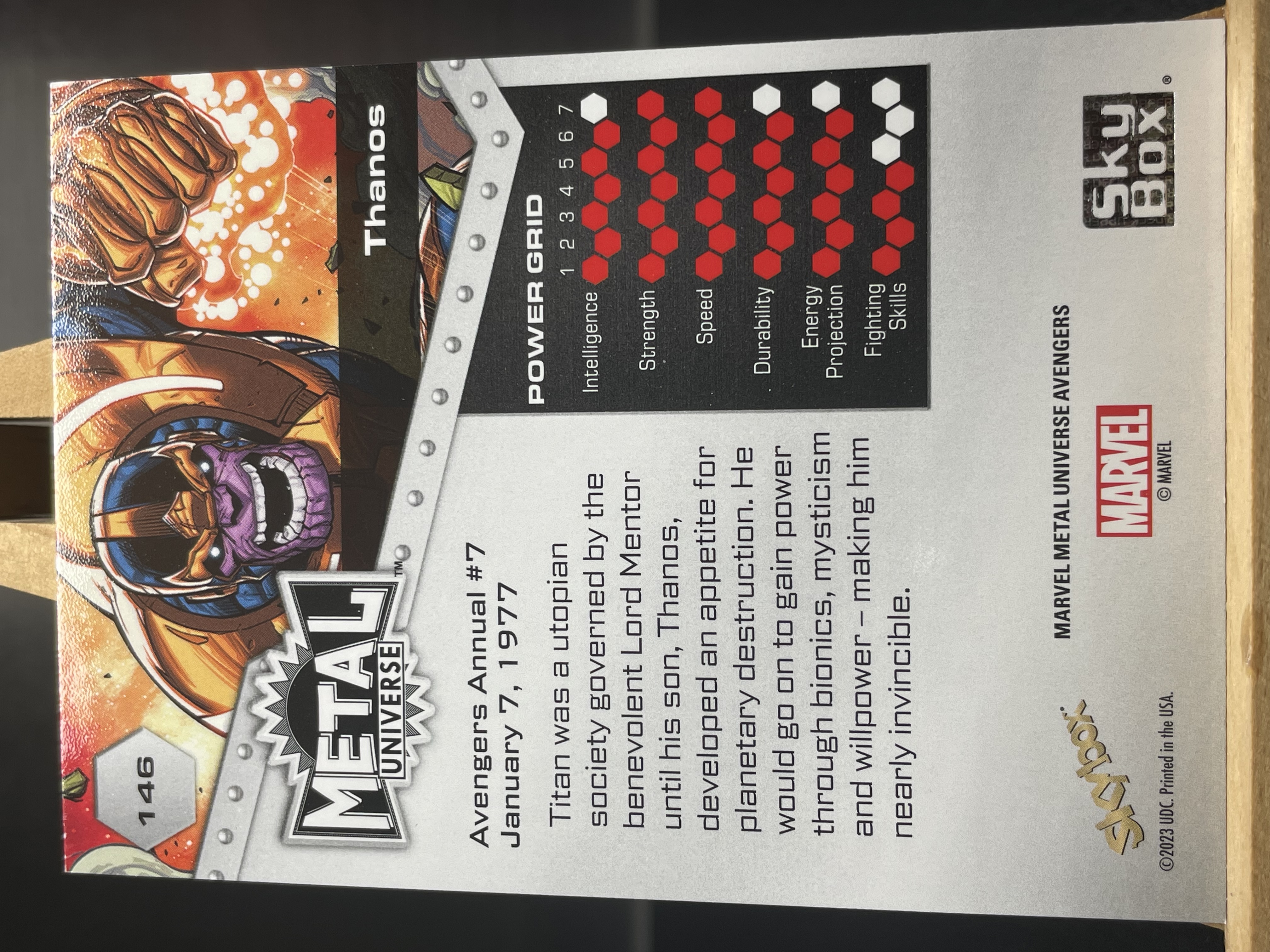 (T1) 2023 Skybos Marvel 漫威 BASE 灭霸 实卡好看 收藏凑套必备 卡品如图 !!!