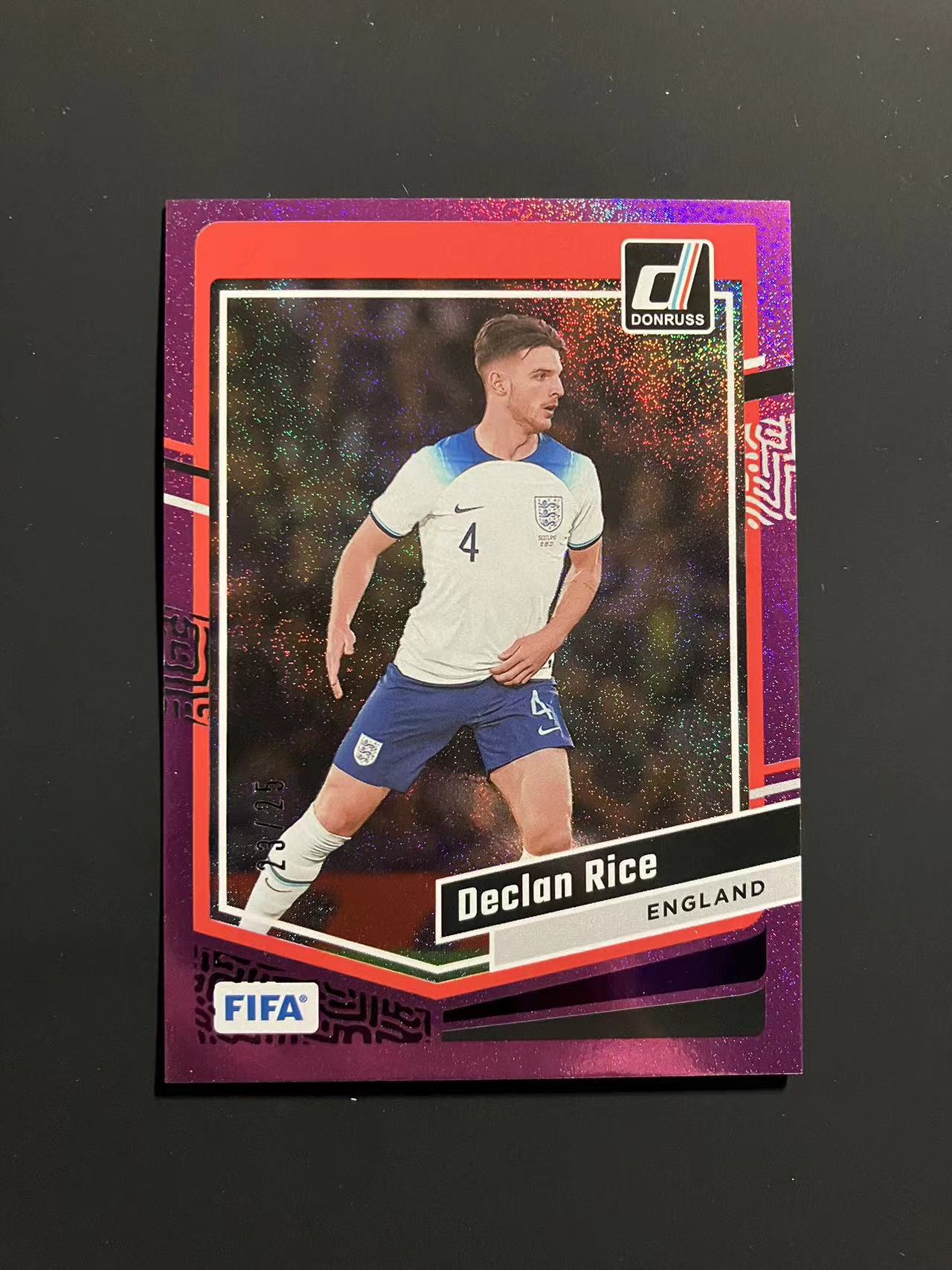 2023-24 Panini Donruss Declan Rice 杜蕾斯系列 赖斯 23/25编 D版 紫折 英格兰 阿森纳 欧洲杯争冠 ...
