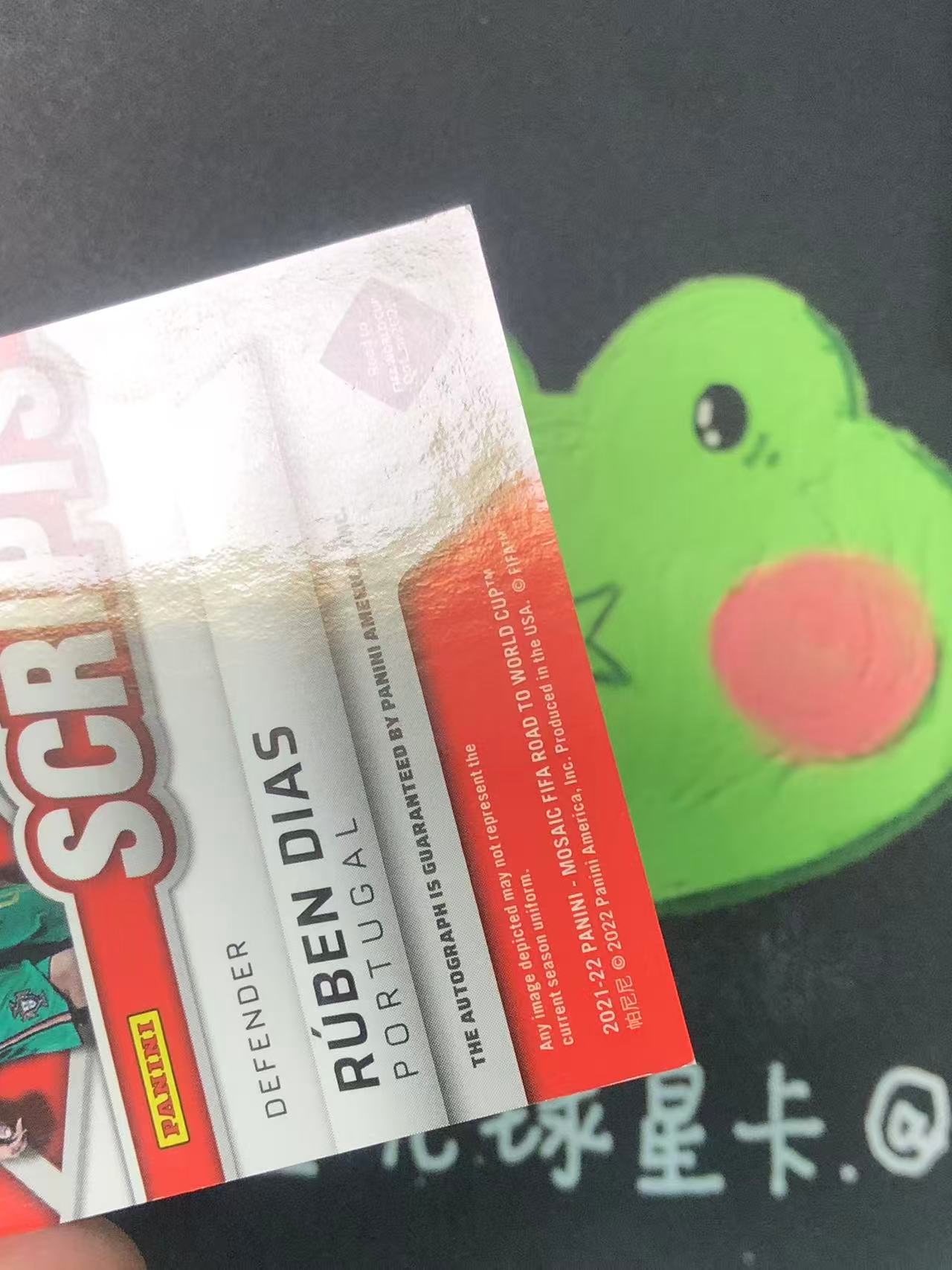 2021-22 Panini Mosaic FIFA Ruben Dias 世界杯 马赛克 葡萄牙 鲁本 迪亚斯 签字 微瑕如图【ZYP代拍】LS90