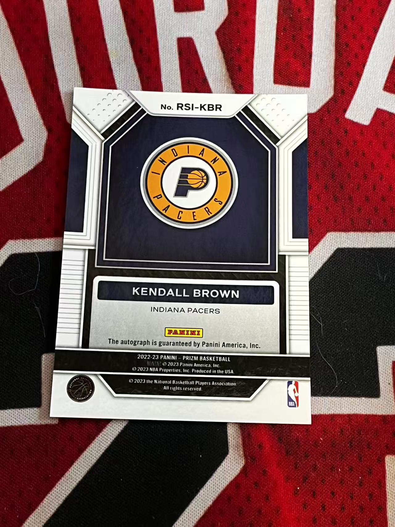 【接寄拍费率低至5%含卡淘手续费】2022-23 PANINI PRIZM PZ 步行者 新秀RC 肯道尔布朗 签字卡 正新秀签 专收凑套必备【烂臭嘴拍卖】