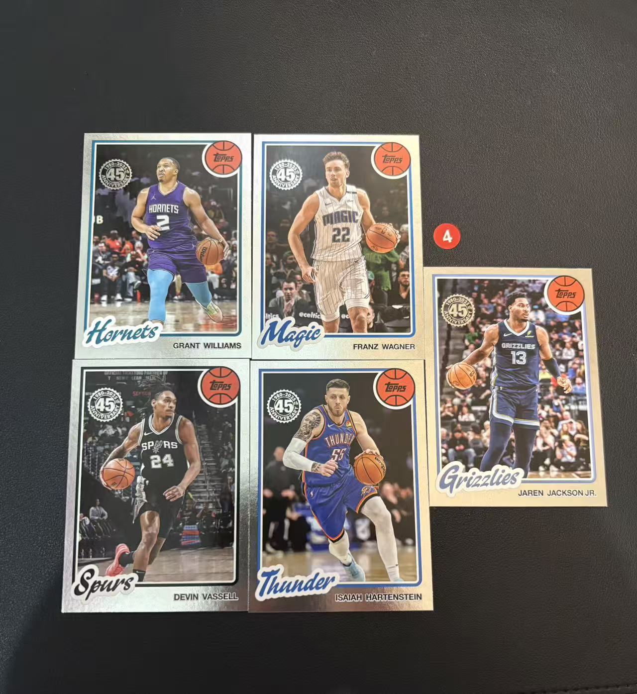 2025 Topps Flagship 5张 打包 小贾伦杰克逊 瓦塞尔 瓦格纳 等 45周年 复古 微瑕 卡品如图 专收必备 N2