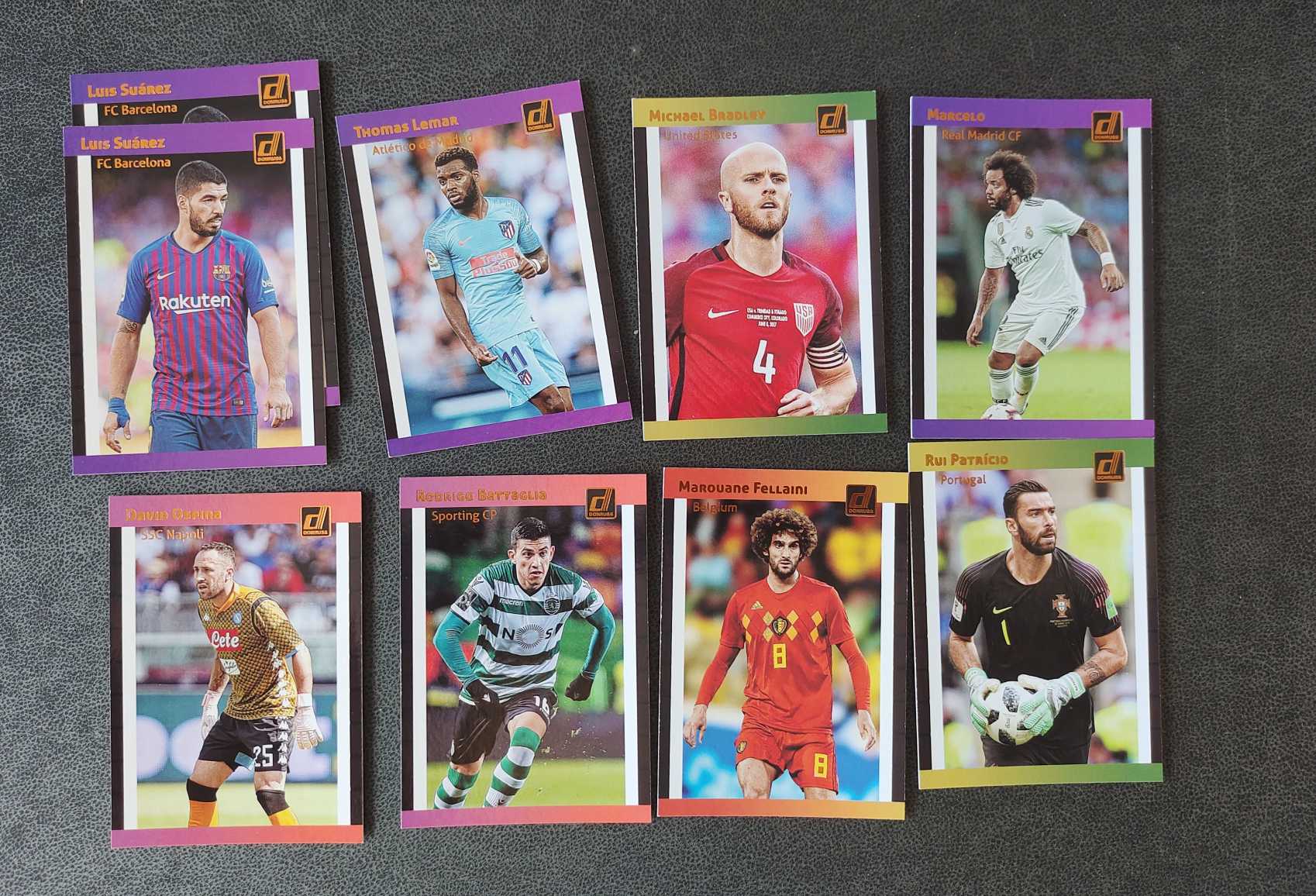 2018-19 panini donruss 杜蕾斯 特卡 巴萨苏亚雷斯 皇马 比利时 9张打包 凑套必备