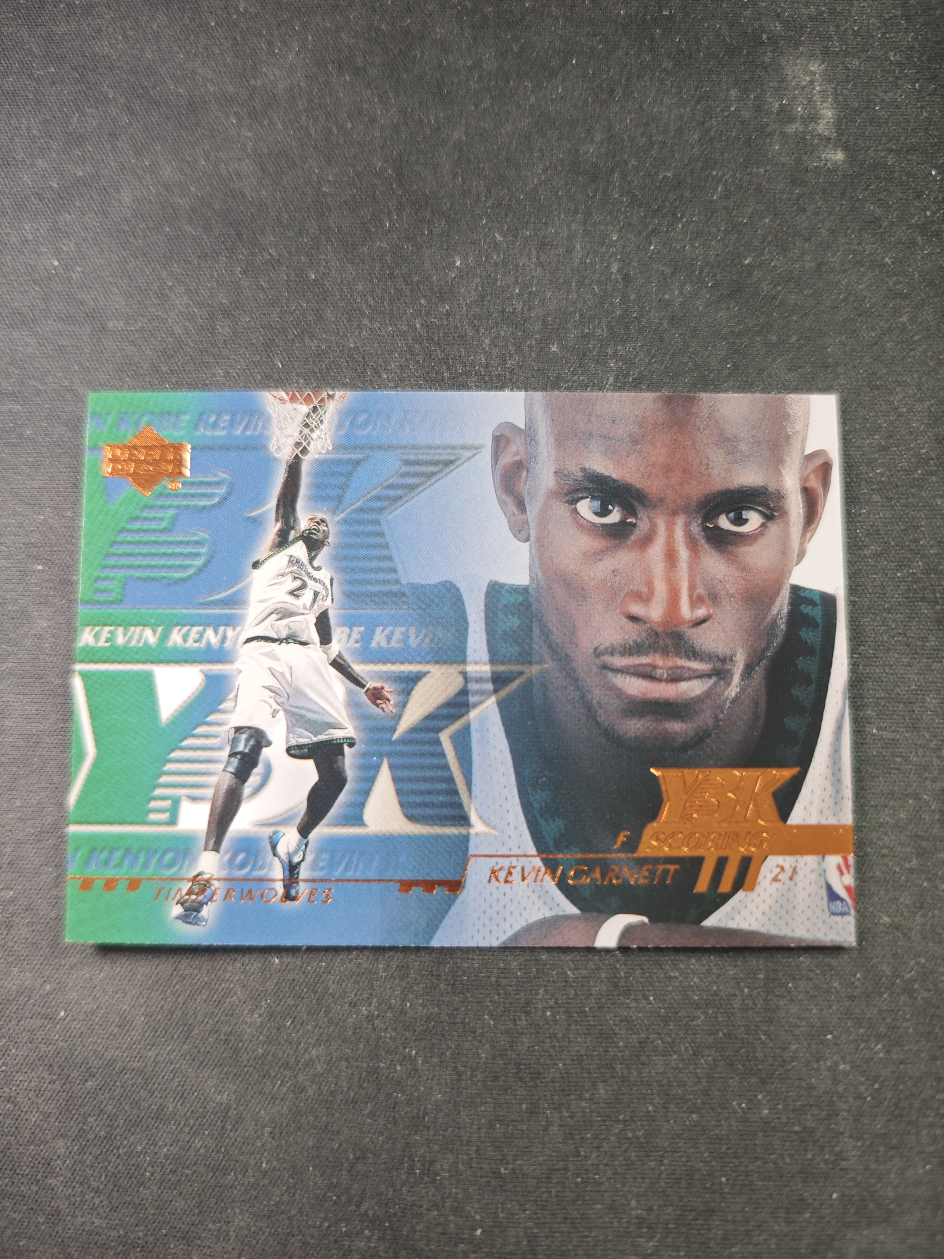 【蛤蟆特卖】凯文 加内特 狼王 2000 UD Y3K系列 领导力 得分 力量 防守 体质 经典五张套卡之一 绝版好卡 稀有老特 边角微瑕 卡品如图 专收必备!