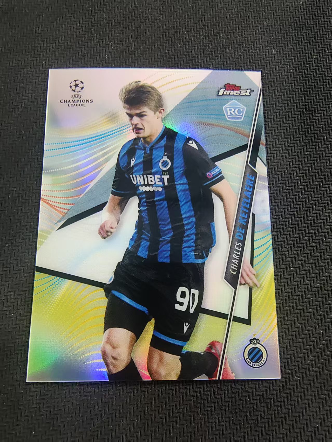 【可合并,不累计】2021 Topps Finest Charles de Ketelaere RC 欧冠 德凯特莱尔 亚特兰大 AC米兰 新秀 银折 #54