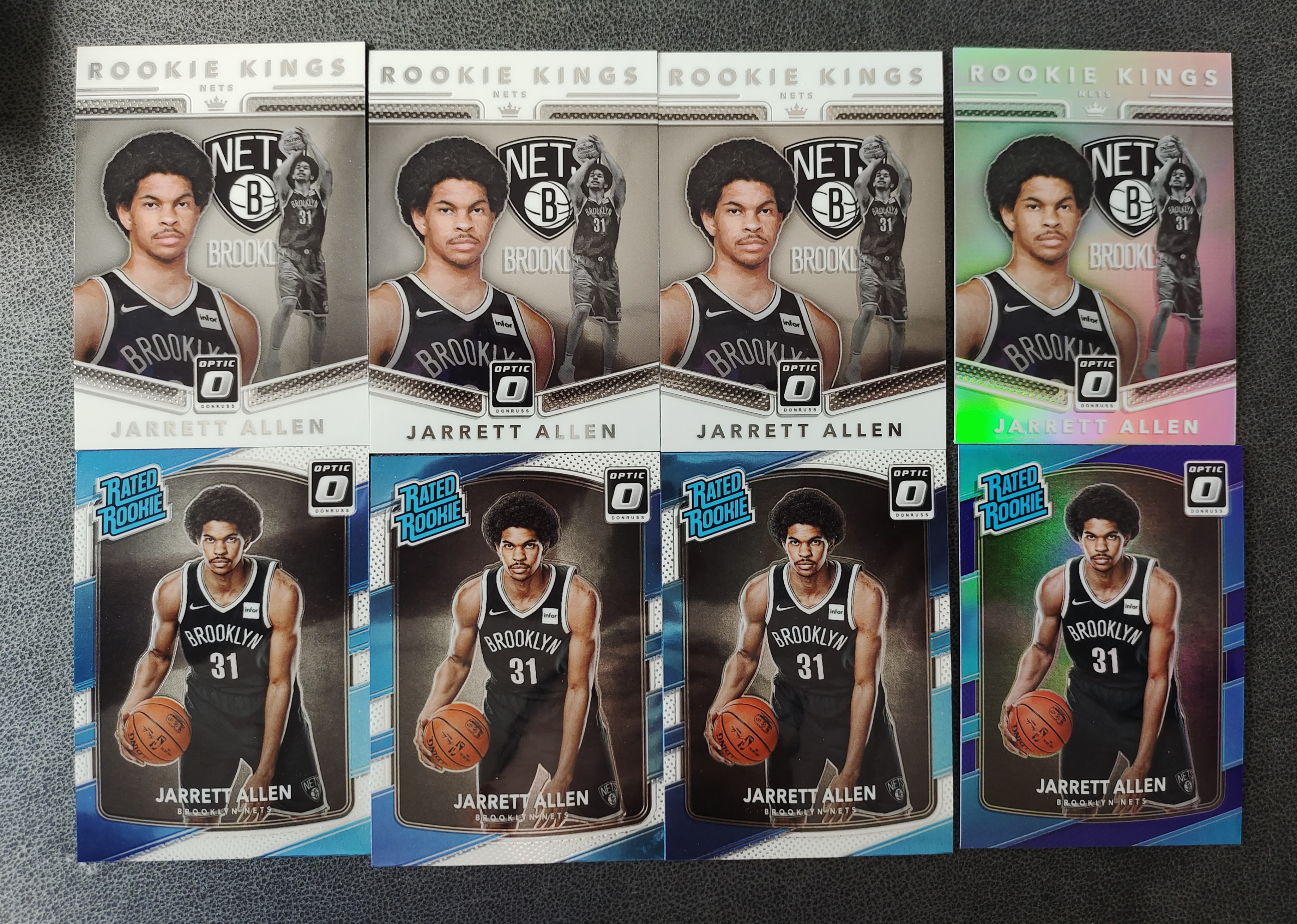 2017-18 Panini Optic Jarrett Allen RC 篮网队 贾莱特 阿伦 donruss 新秀银折两张 普卡六张 打包出