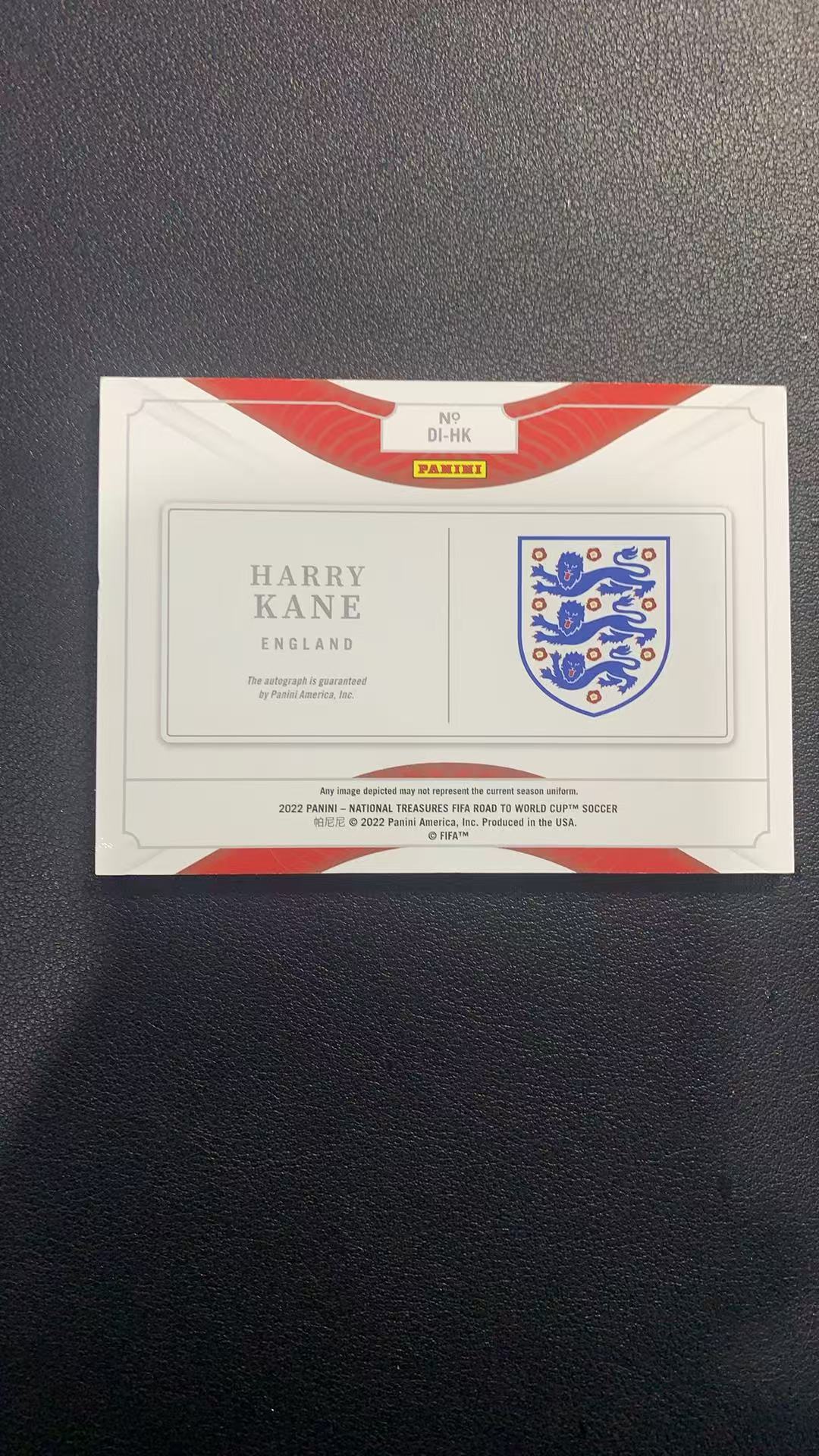 2022 Panini National Treasures Harry Kane 国宝 世界杯 英格兰 哈里 凯恩 99编 签字 卡签 ink签 卡品如图 糍粑