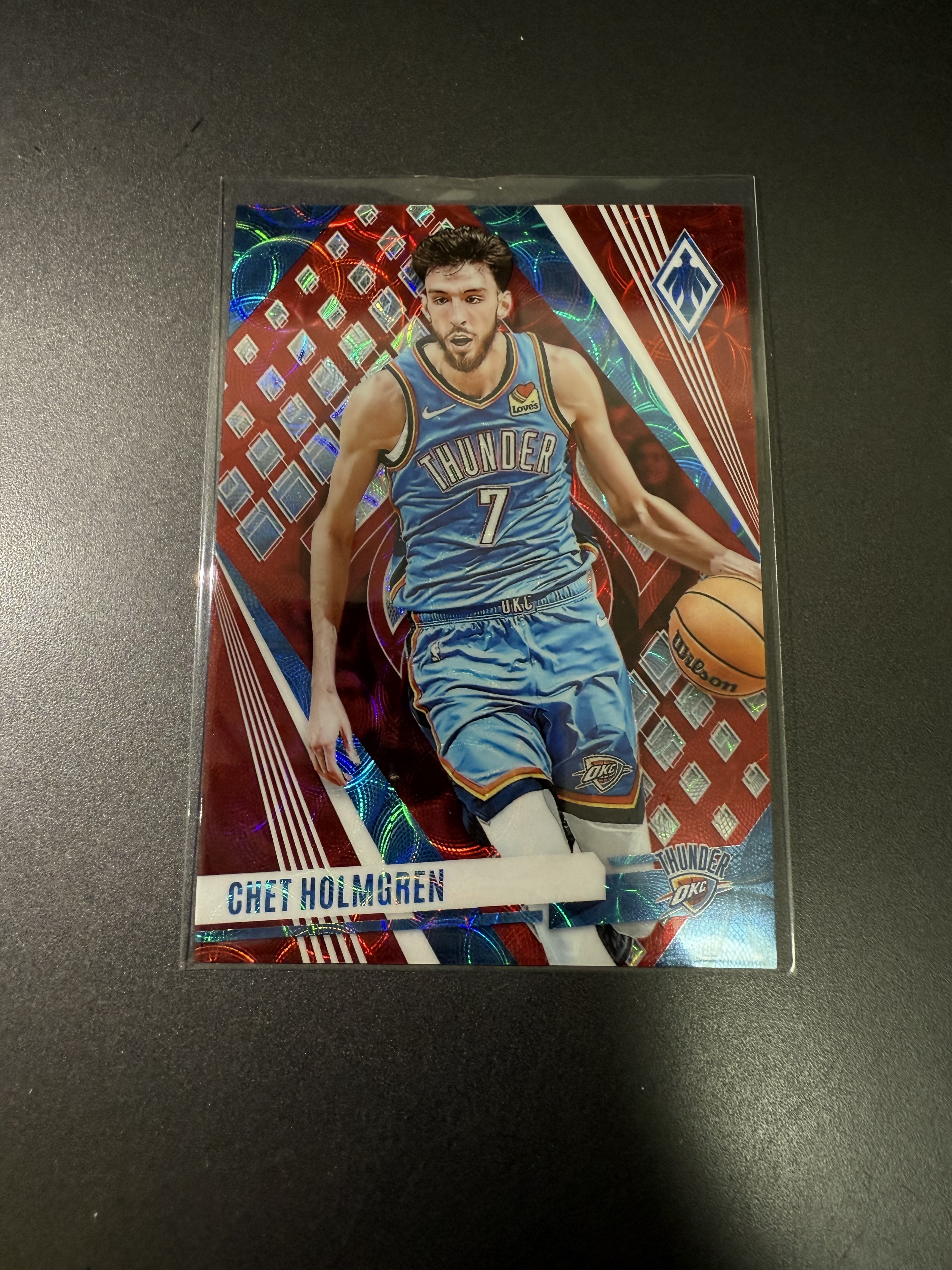 2023-24 Panini phoenix Chet Holmgren 切特霍姆格伦 凤凰 红圈圈折 75编 雷霆队 什