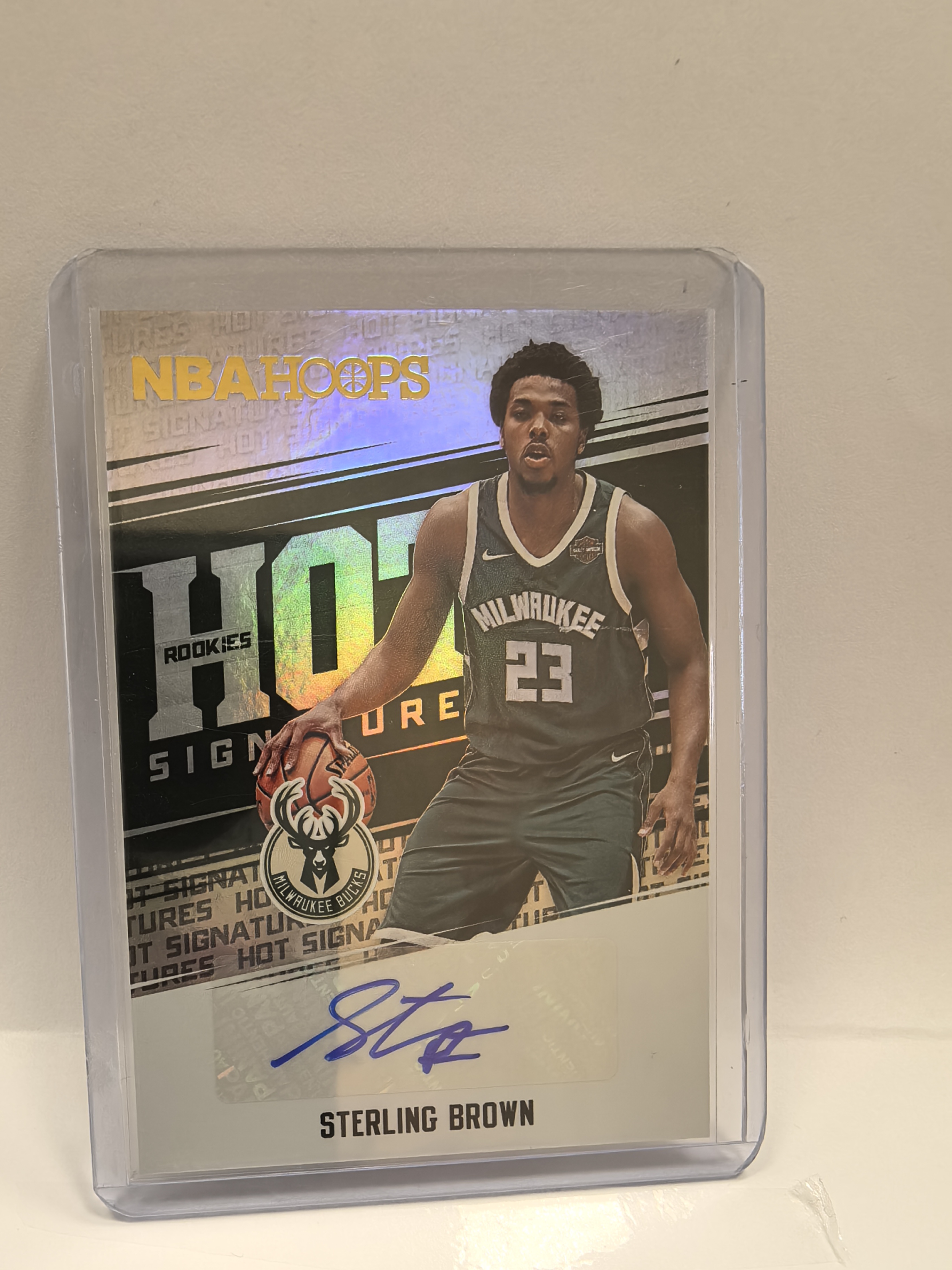 2017-18 Panini NBA Hoops Sterling Brown 雄鹿 斯特林 布朗 折射 签字 hot签 专收必备 卡品如图